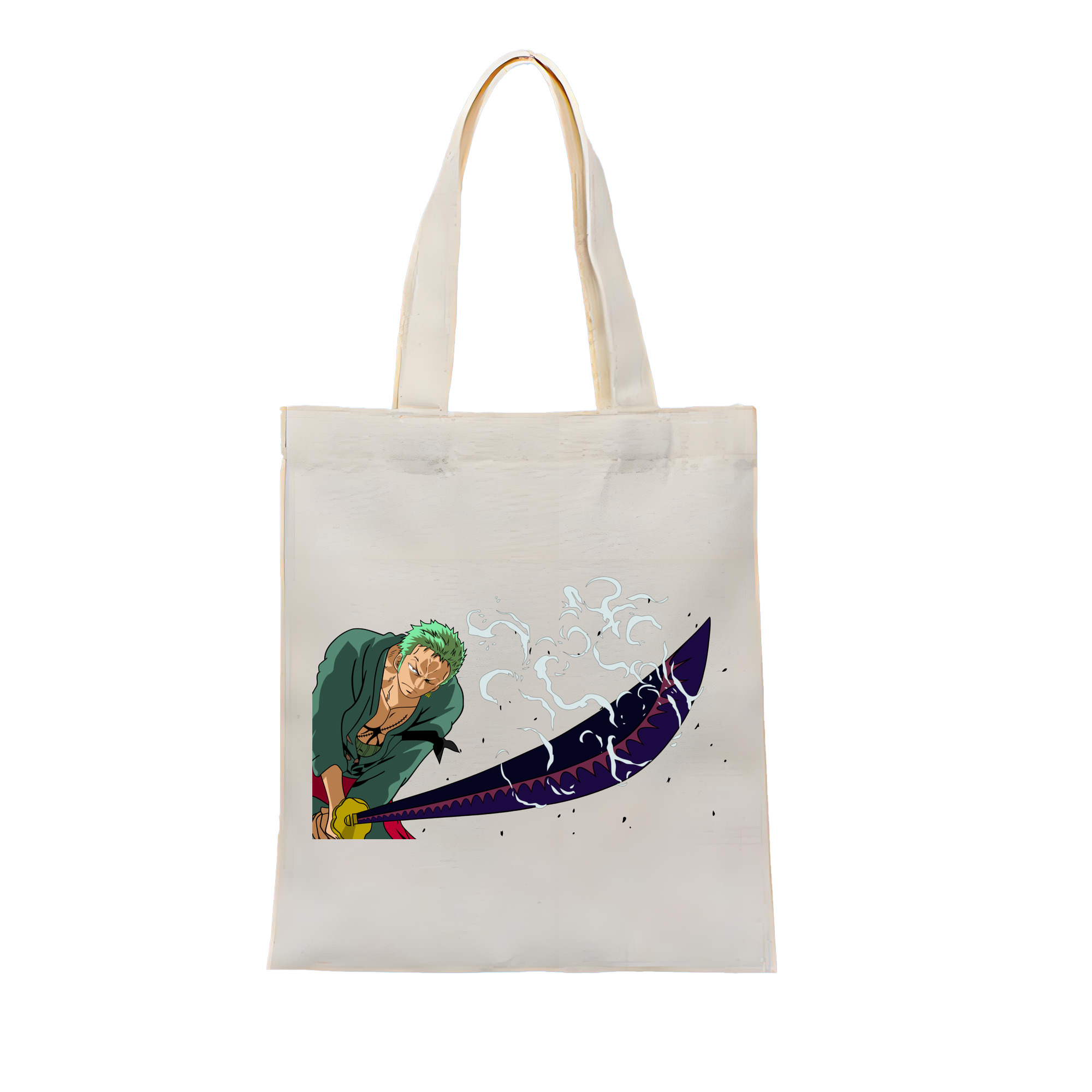 ワンピース ロロノア・ゾロ ONE PIECE Roronoa Zoro 縦型キャンバス生地手提げバッグ　トートバッグ