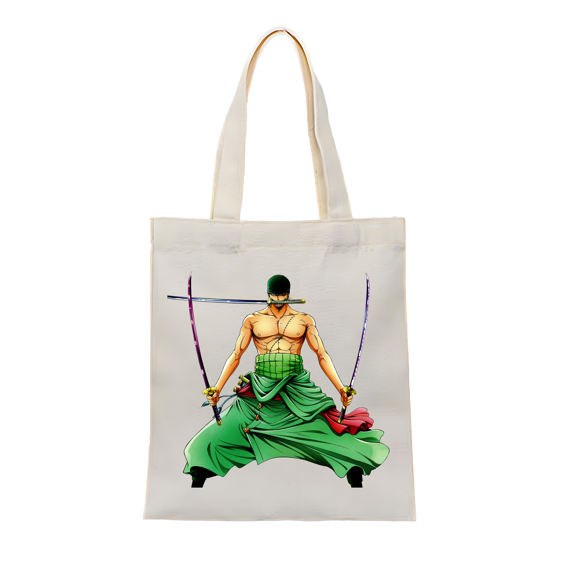 ワンピース ロロノア・ゾロ ONE PIECE Roronoa Zoro 縦型キャンバス生地手提げバッグ　トートバッグ