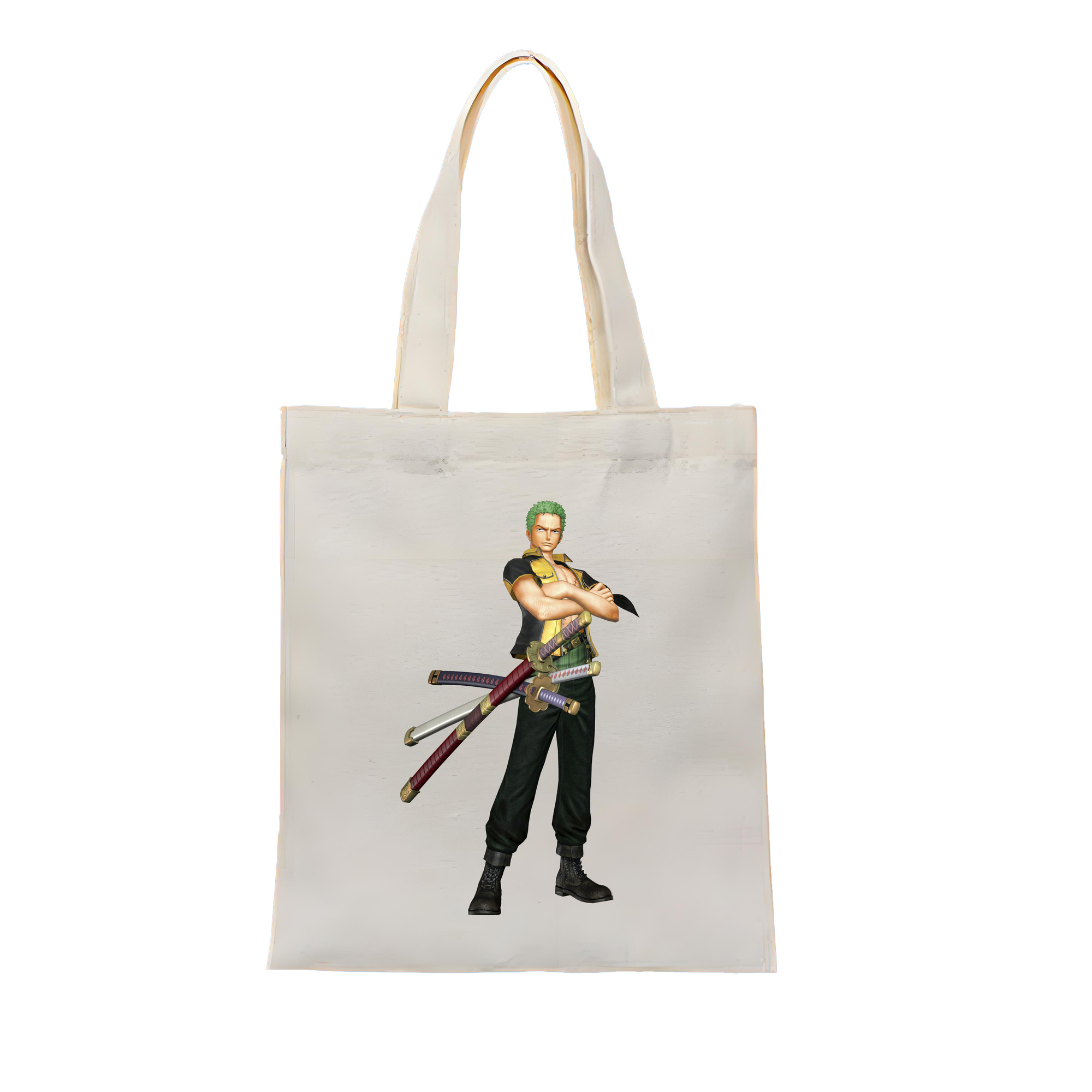 ワンピース ロロノア・ゾロ ONE PIECE Roronoa Zoro 縦型キャンバス生地手提げバッグ　トートバッグ