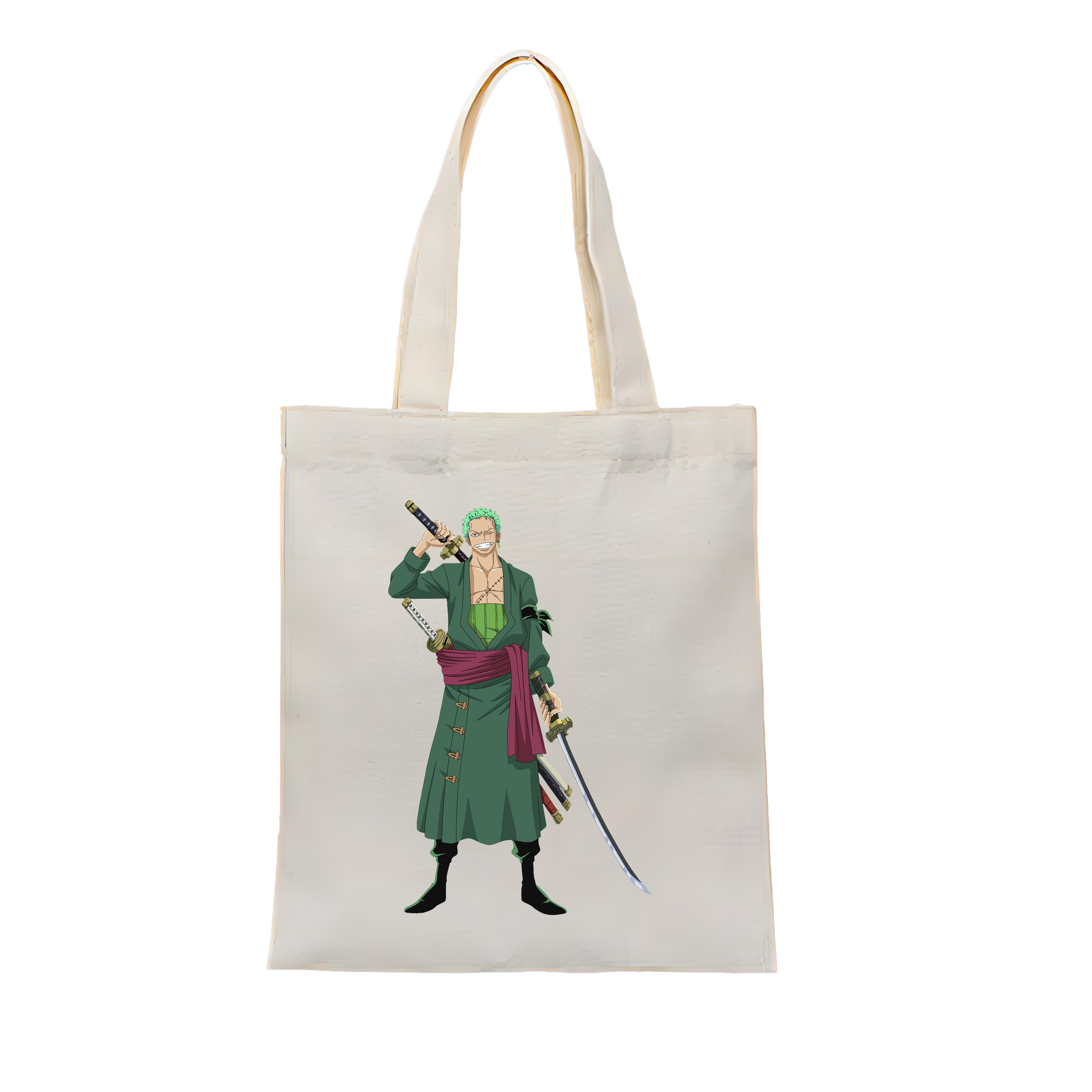 ワンピース ロロノア・ゾロ ONE PIECE Roronoa Zoro 縦型キャンバス生地手提げバッグ　トートバッグ