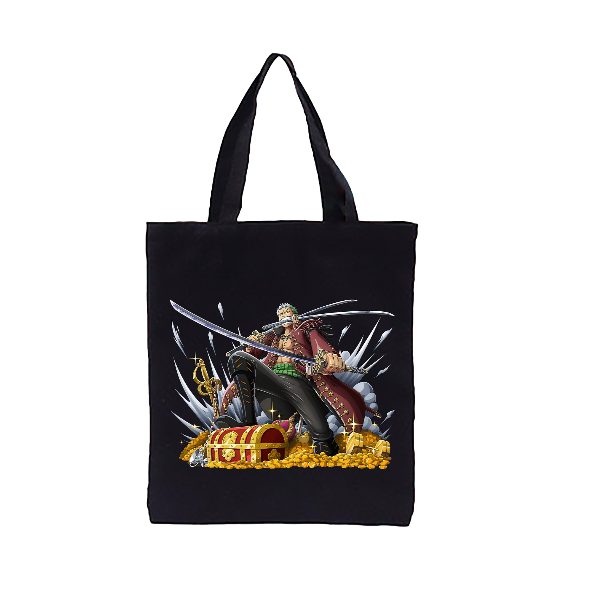 ワンピース ロロノア・ゾロ ONE PIECE Roronoa Zoro 縦型キャンバス生地手提げバッグ　トートバッグ