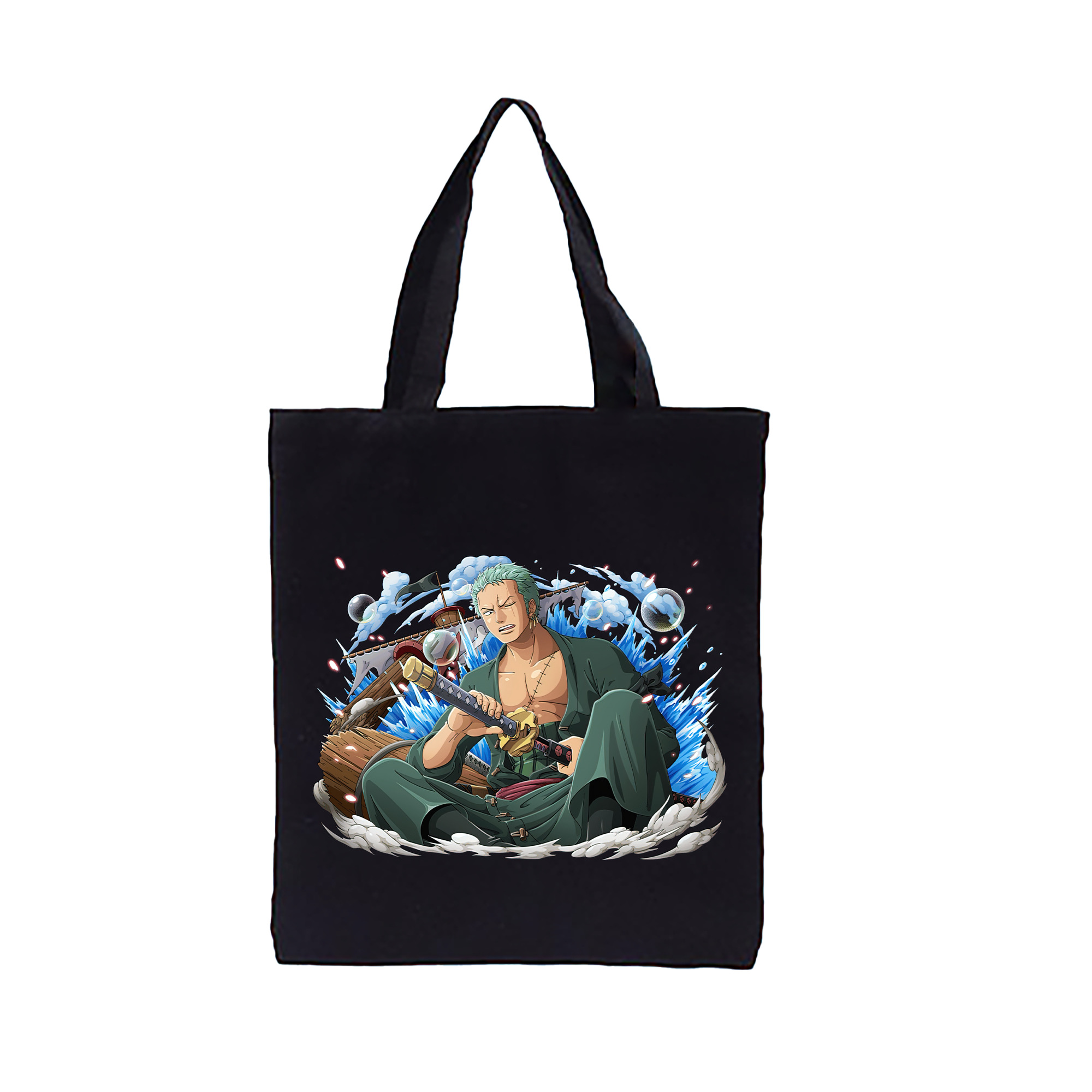 （画像用） ワンピース ロロノア・ゾロ ONE PIECE Roronoa Zoro 縦型キャンバス生地手提げバッグ　トートバッグ