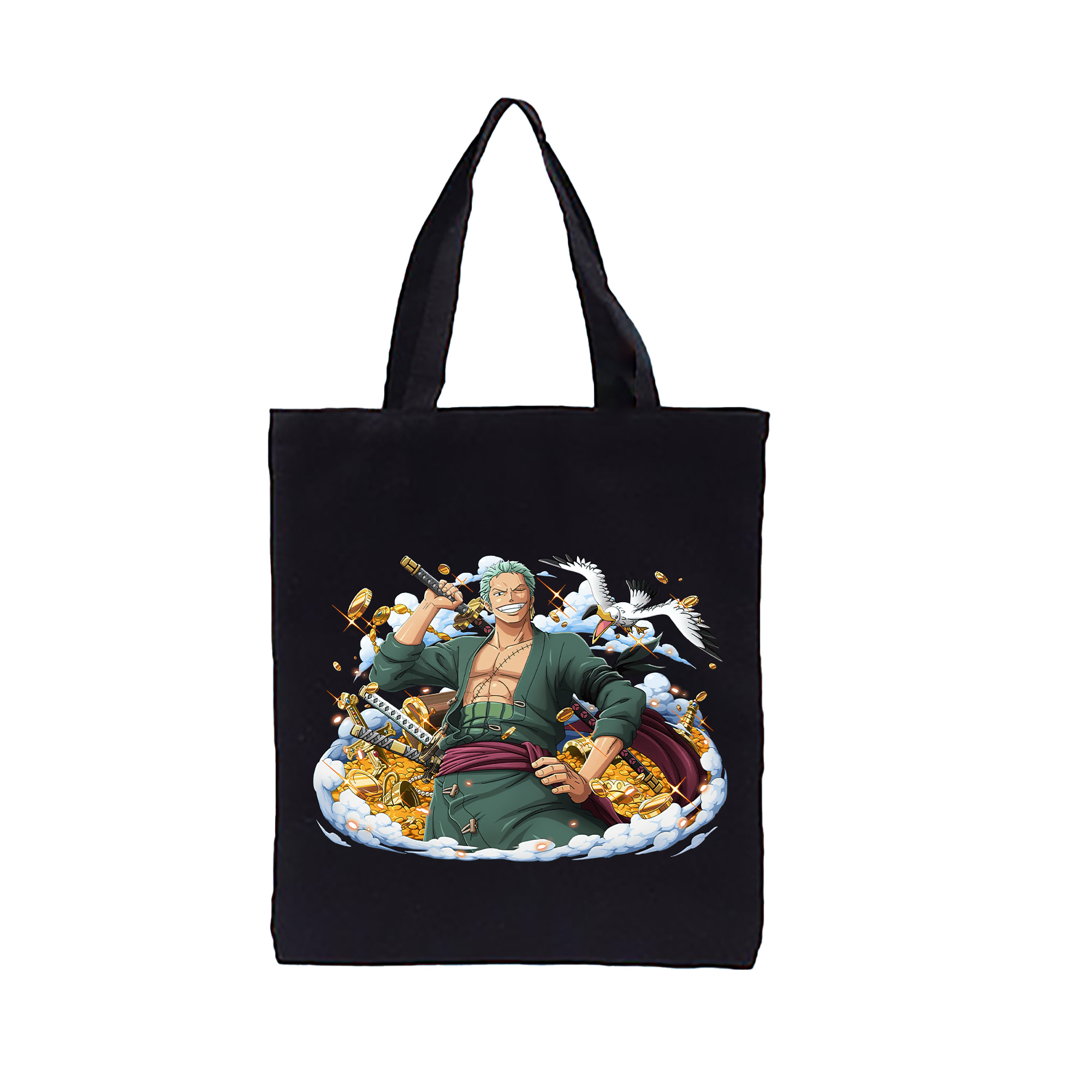 ワンピース ロロノア・ゾロ ONE PIECE Roronoa Zoro 縦型キャンバス生地手提げバッグ　トートバッグ