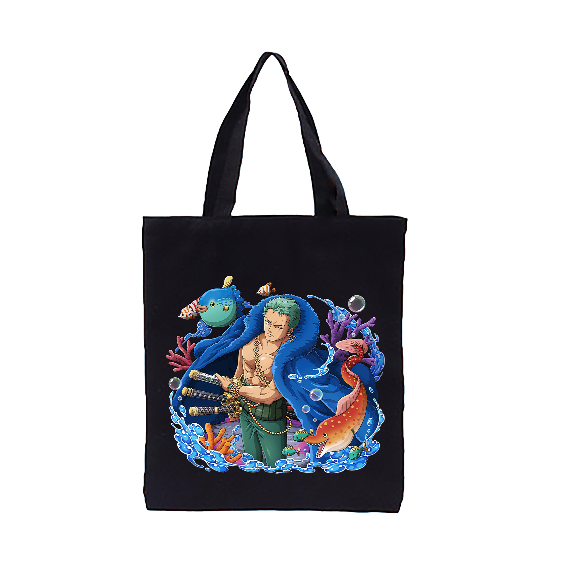 ワンピース ロロノア・ゾロ ONE PIECE Roronoa Zoro 縦型キャンバス生地手提げバッグ　トートバッグ
