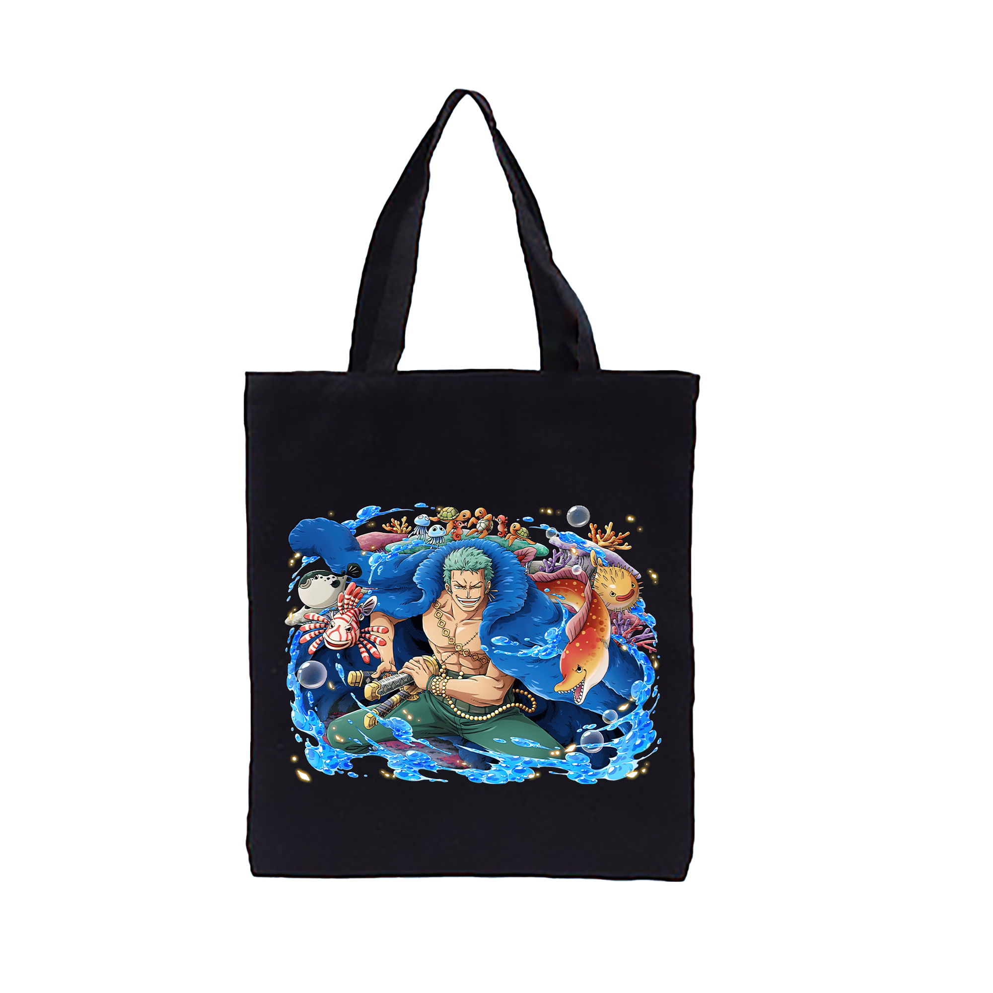 ワンピース ロロノア・ゾロ ONE PIECE Roronoa Zoro 縦型キャンバス生地手提げバッグ　トートバッグ