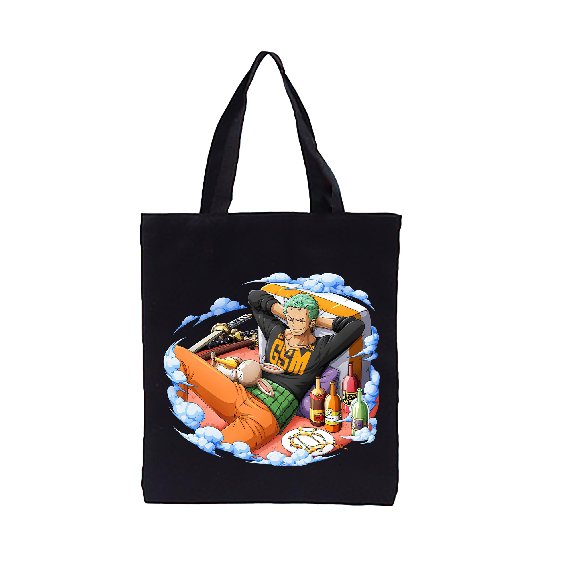 ワンピース ロロノア・ゾロ ONE PIECE Roronoa Zoro 縦型キャンバス生地手提げバッグ　トートバッグ