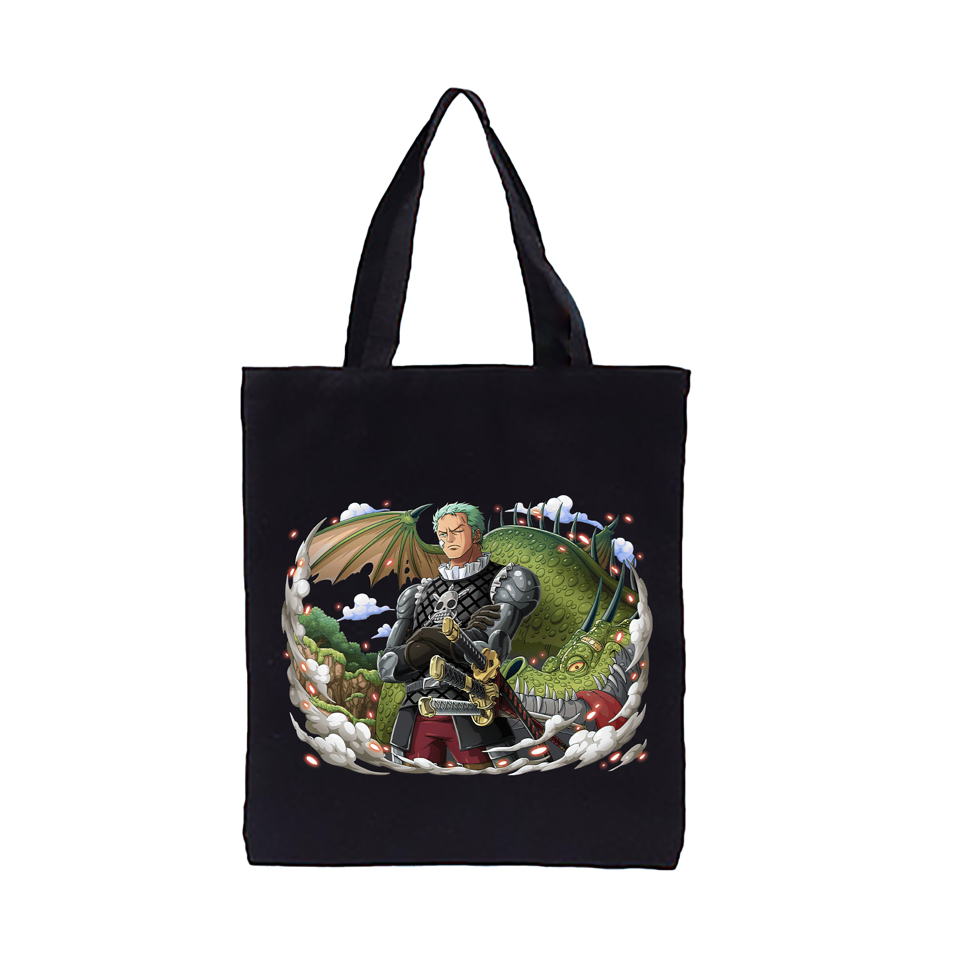 ワンピース ロロノア・ゾロ ONE PIECE Roronoa Zoro 縦型キャンバス生地手提げバッグ　トートバッグ