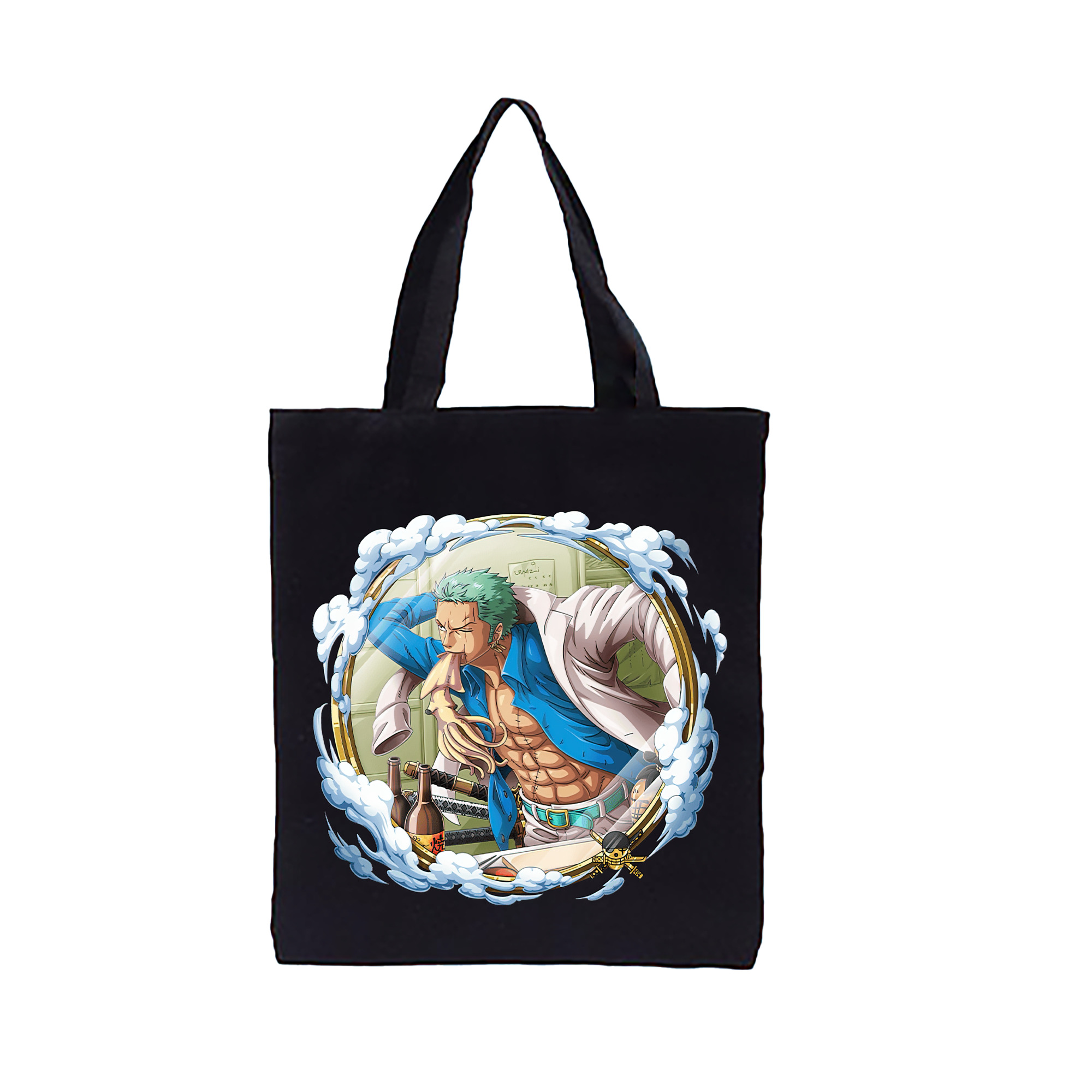 ワンピース ロロノア・ゾロ ONE PIECE Roronoa Zoro 縦型キャンバス生地手提げバッグ　トートバッグ