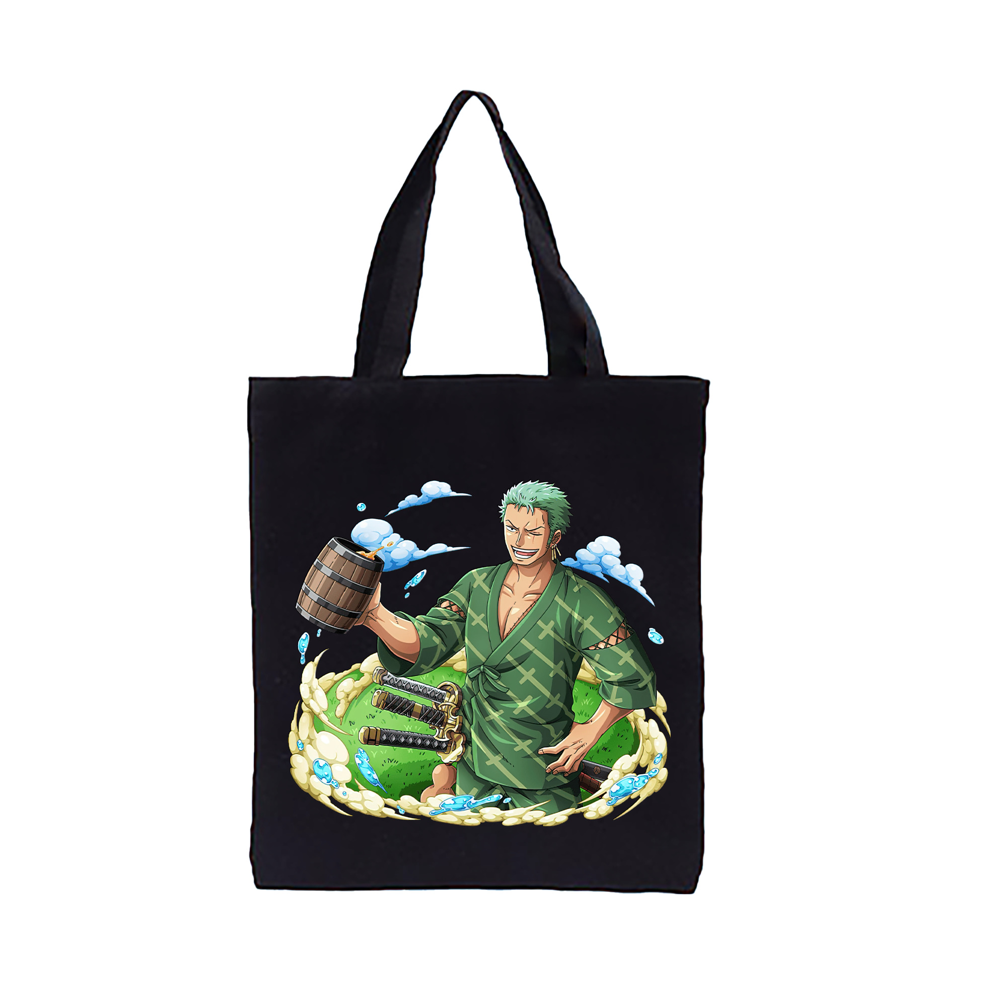 ワンピース ロロノア・ゾロ ONE PIECE Roronoa Zoro 縦型キャンバス生地手提げバッグ　トートバッグ