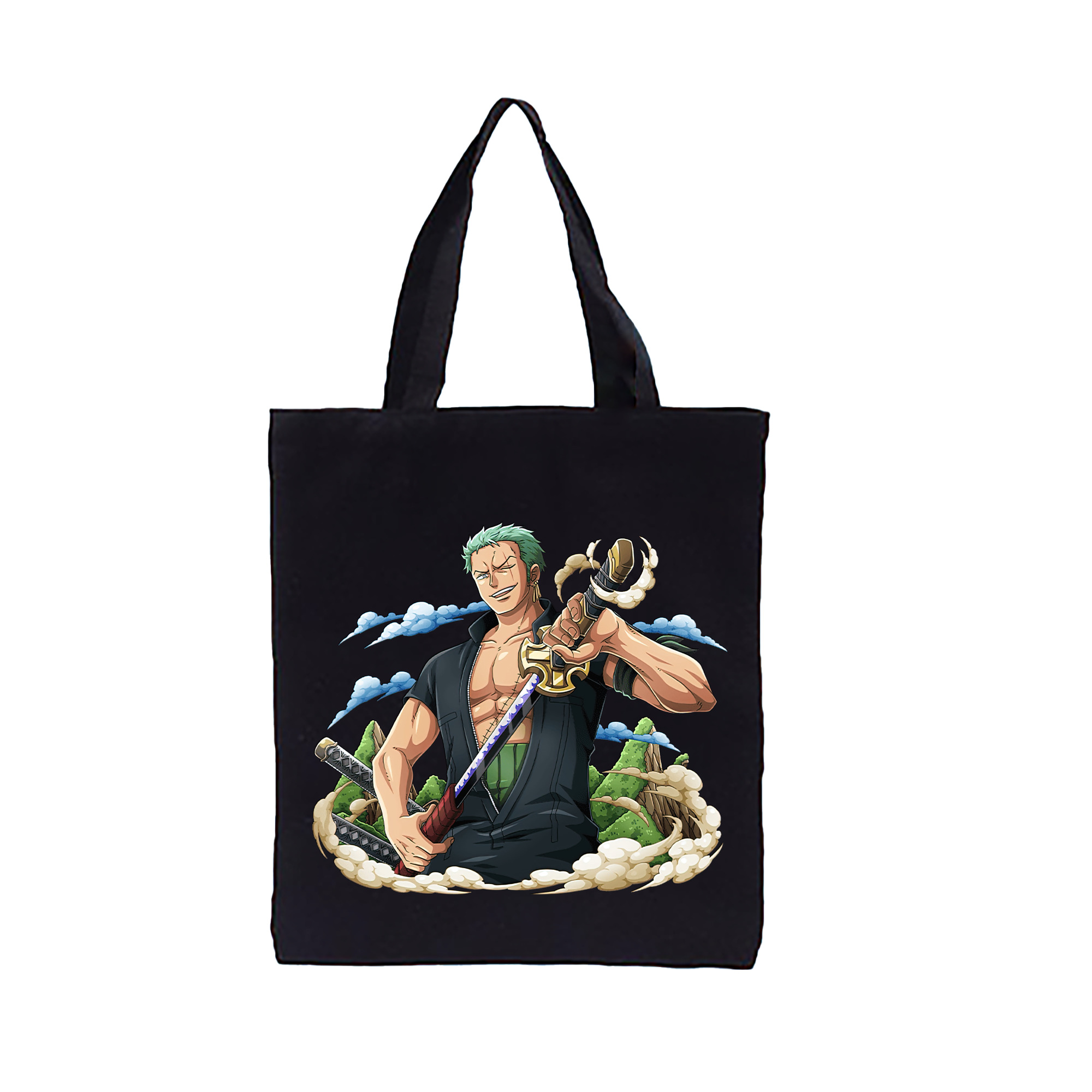 ワンピース ロロノア・ゾロ ONE PIECE Roronoa Zoro 縦型キャンバス生地手提げバッグ　トートバッグ