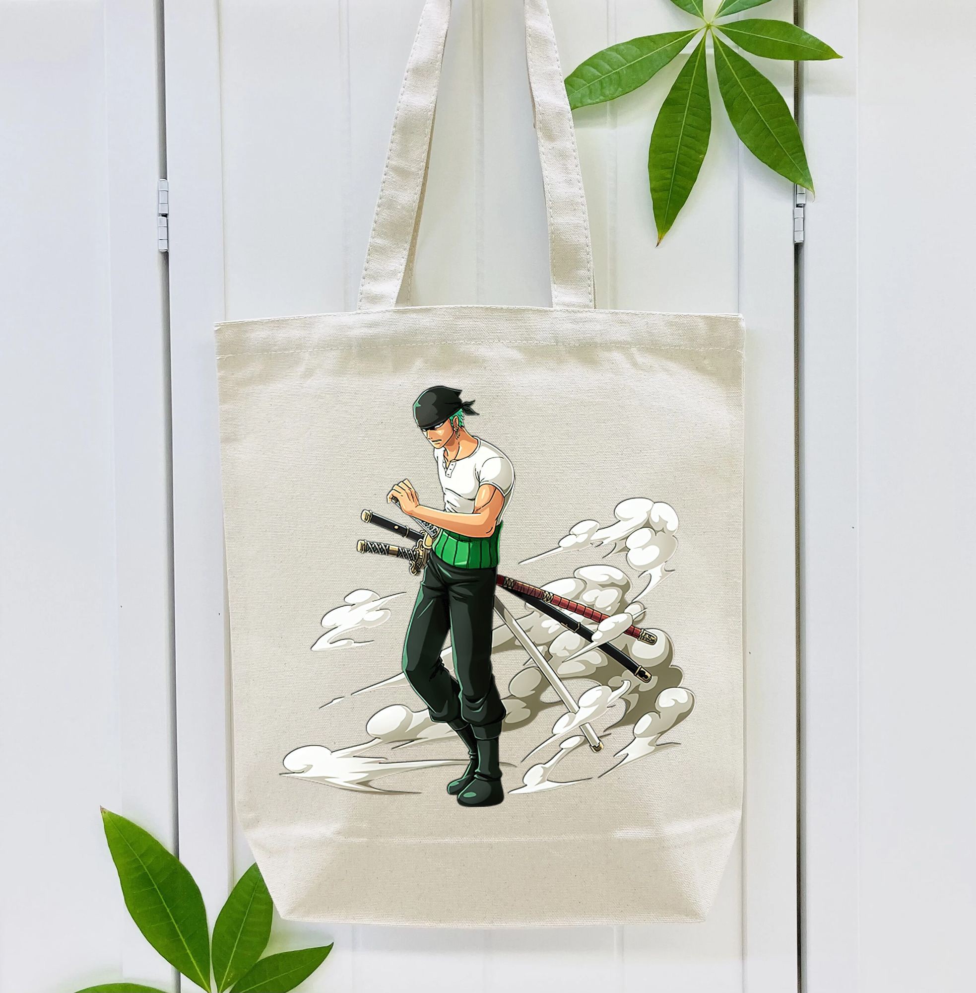ワンピース ロロノア・ゾロ ONE PIECE Roronoa Zoro 縦型キャンバス生地手提げバッグ　トートバッグ