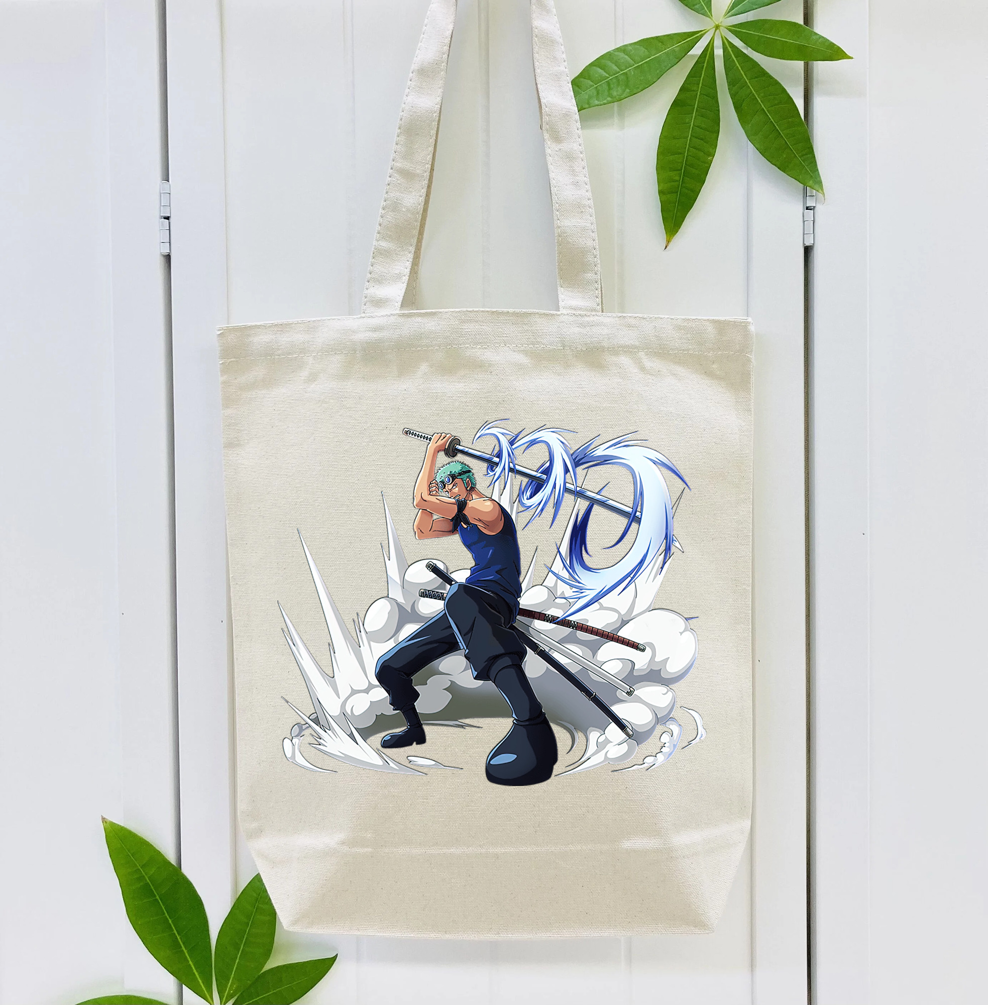 ワンピース ロロノア・ゾロ ONE PIECE Roronoa Zoro 縦型キャンバス生地手提げバッグ　トートバッグ