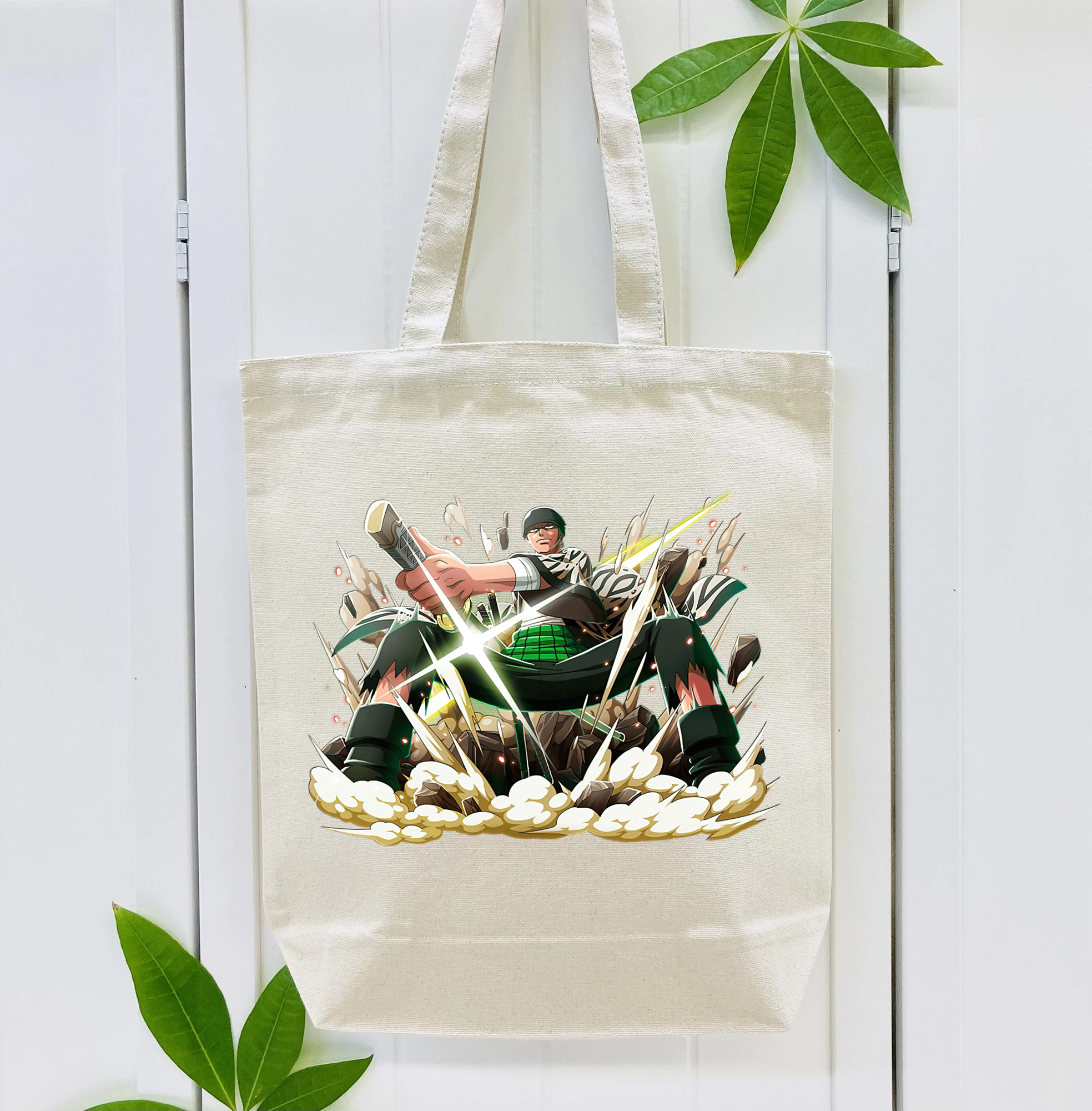 ワンピース ロロノア・ゾロ ONE PIECE Roronoa Zoro 縦型キャンバス生地手提げバッグ　トートバッグ