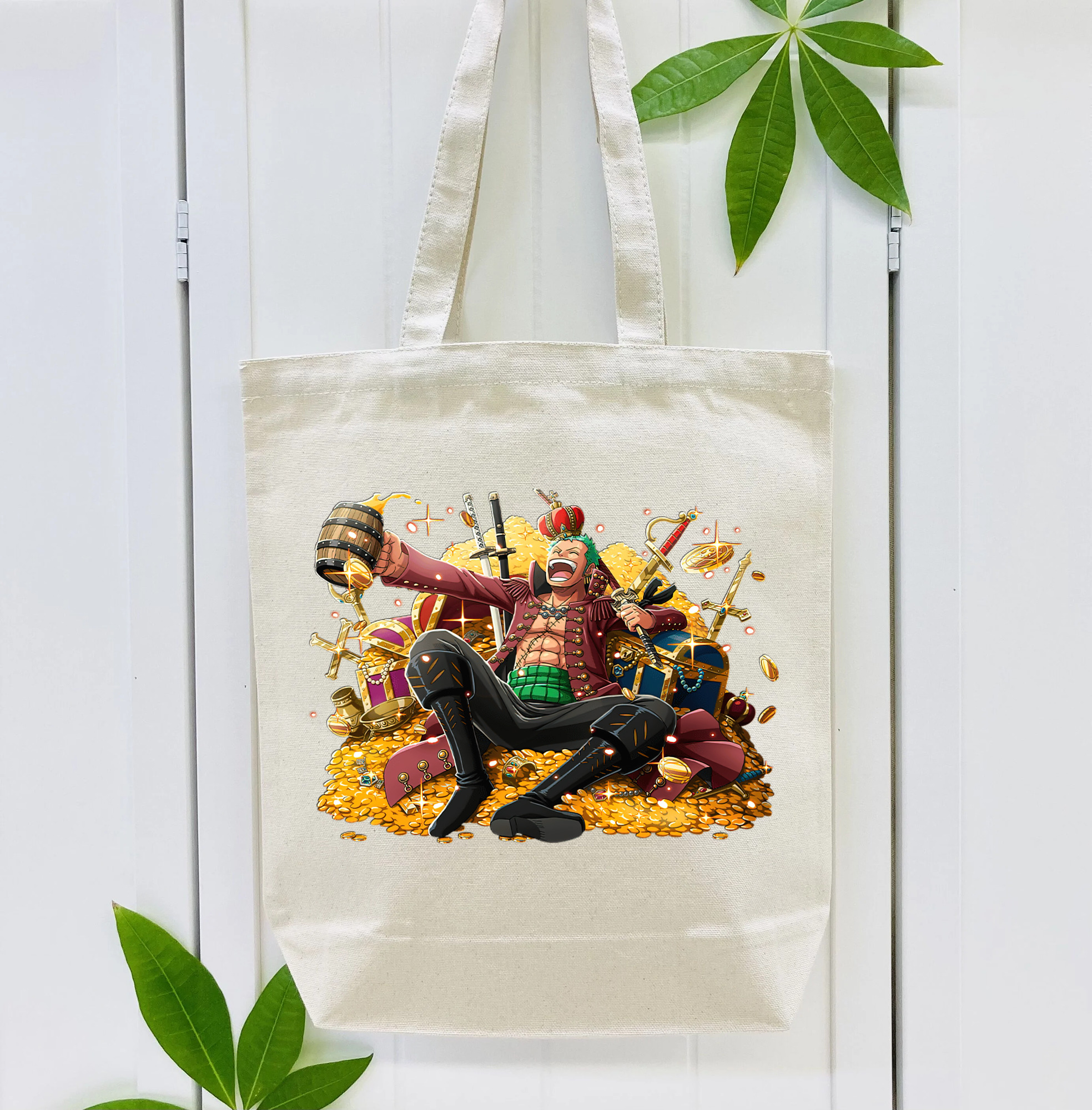 ワンピース ロロノア・ゾロ ONE PIECE Roronoa Zoro 縦型キャンバス生地手提げバッグ　トートバッグ