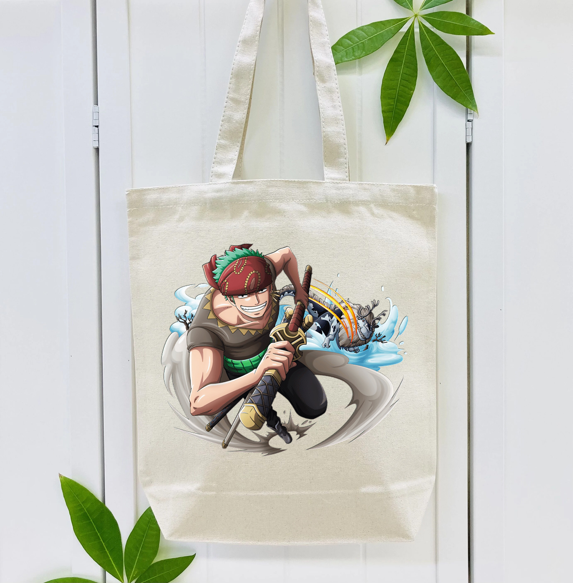 ワンピース ロロノア・ゾロ ONE PIECE Roronoa Zoro 縦型キャンバス生地手提げバッグ　トートバッグ