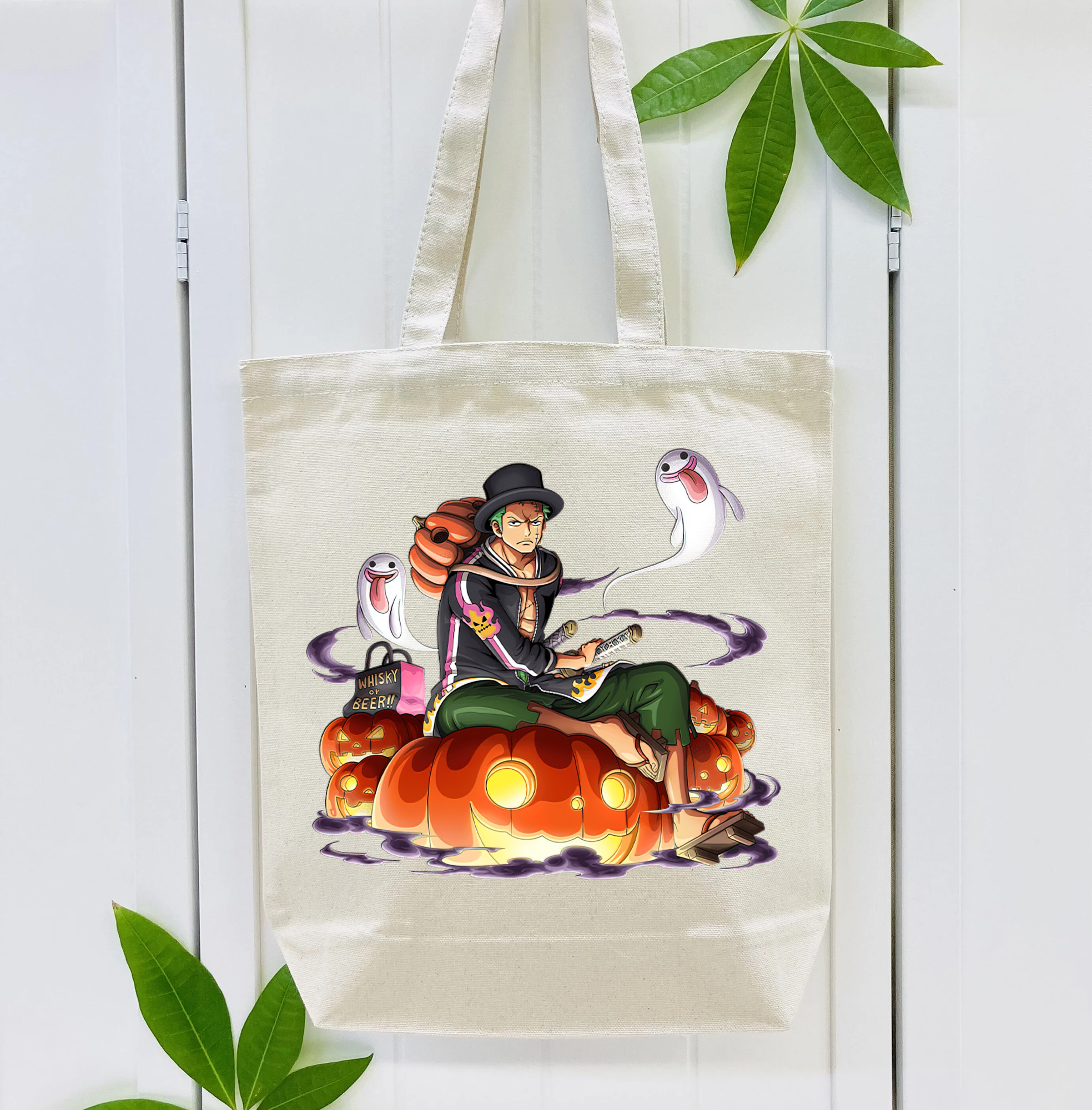 ワンピース ロロノア・ゾロ ONE PIECE Roronoa Zoro 縦型キャンバス生地手提げバッグ　トートバッグ