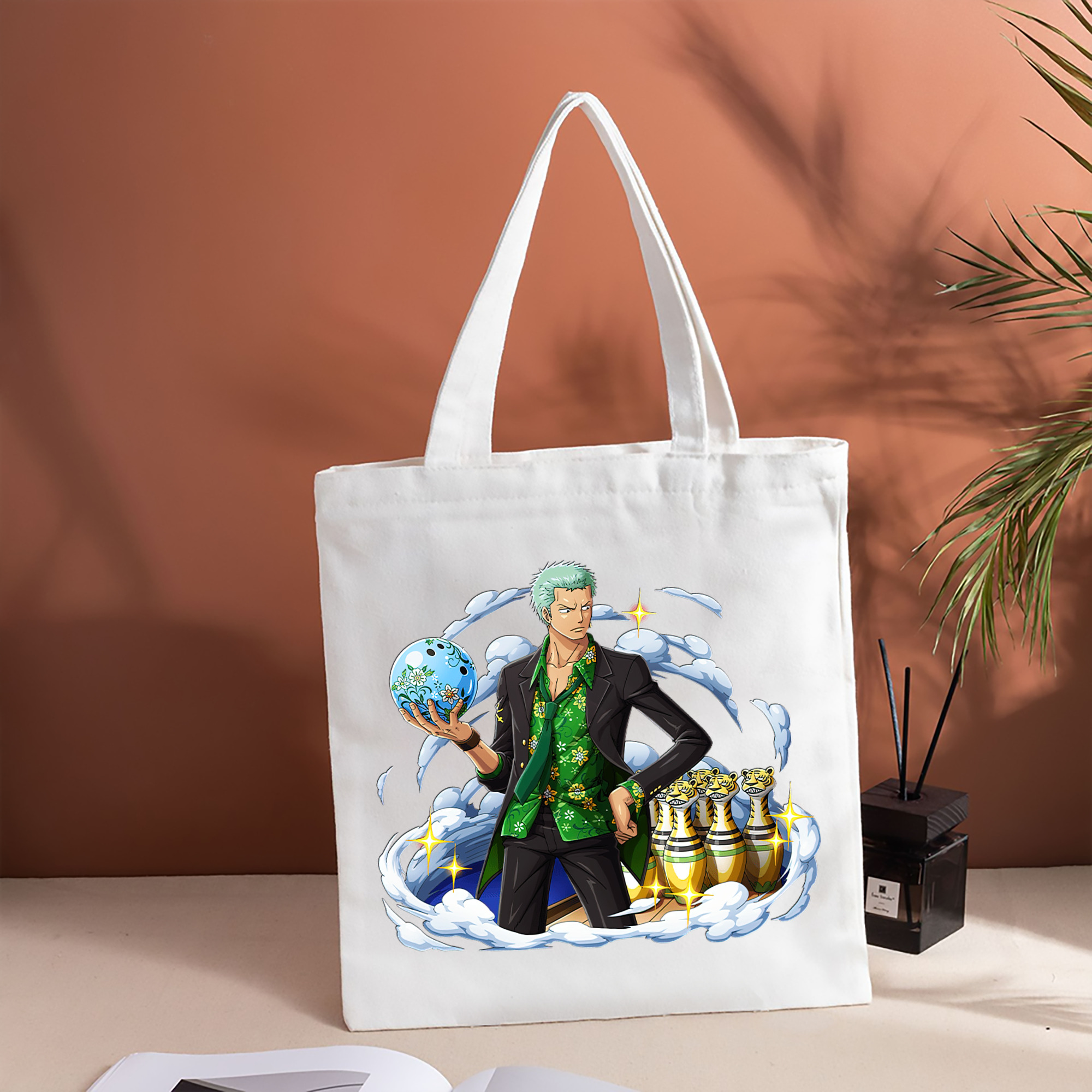 ワンピース ロロノア・ゾロ ONE PIECE Roronoa Zoro 縦型キャンバス生地手提げバッグ　トートバッグ