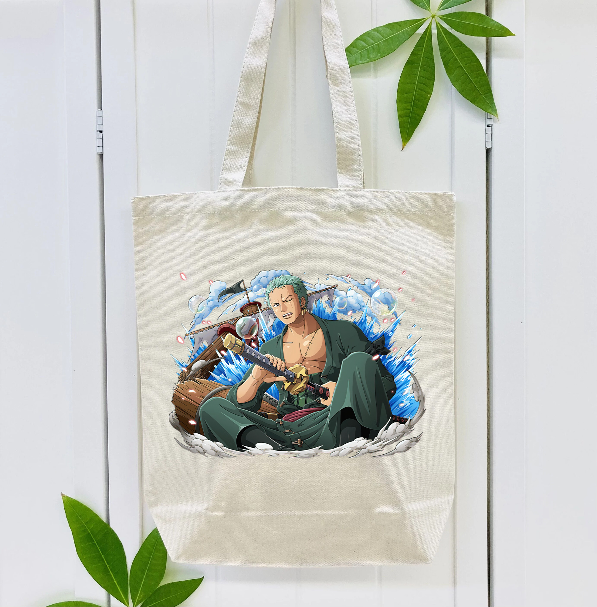 ワンピース ロロノア・ゾロ ONE PIECE Roronoa Zoro 縦型キャンバス生地手提げバッグ　トートバッグ