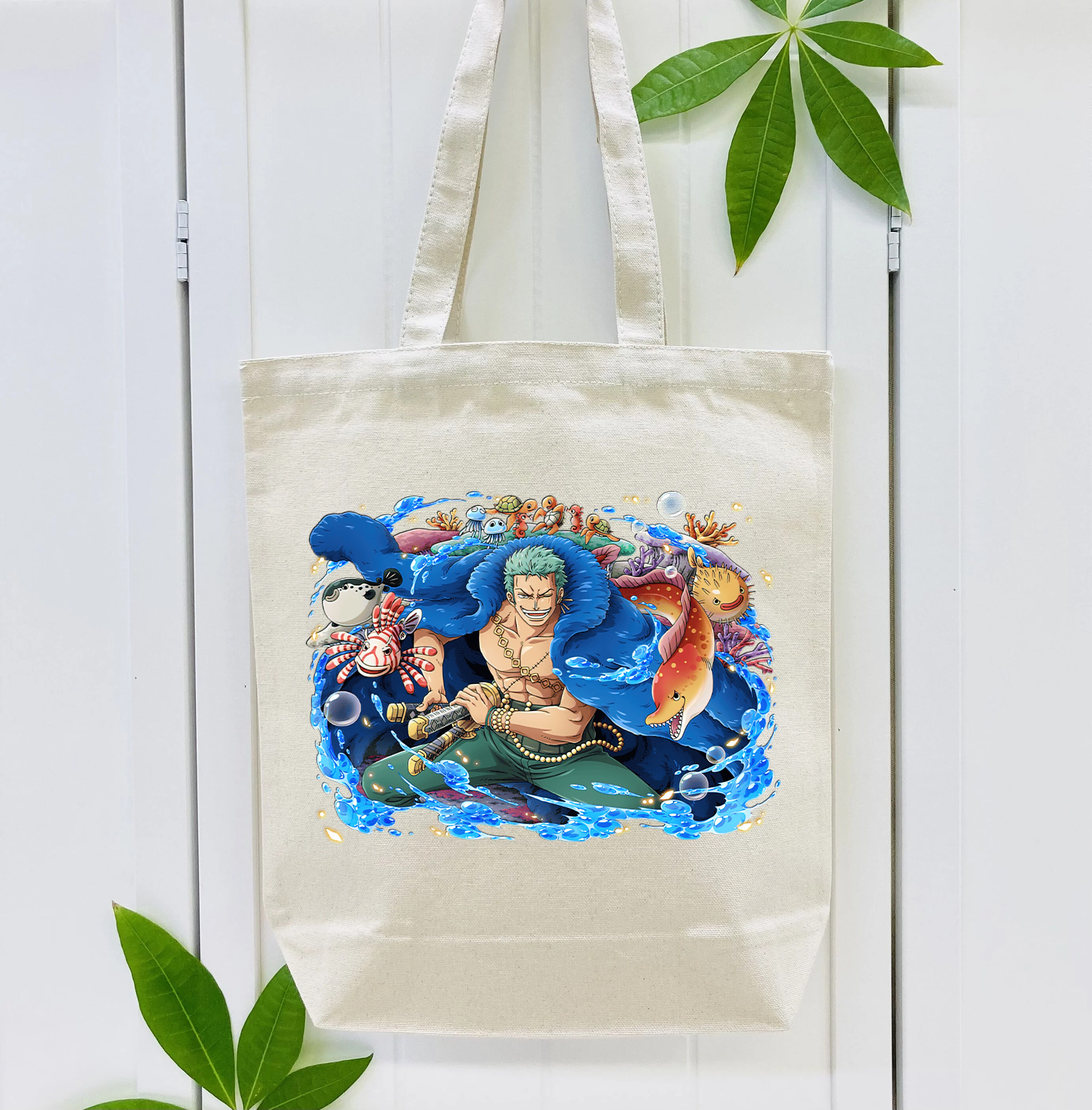 ワンピース ロロノア・ゾロ ONE PIECE Roronoa Zoro 縦型キャンバス生地手提げバッグ　トートバッグ