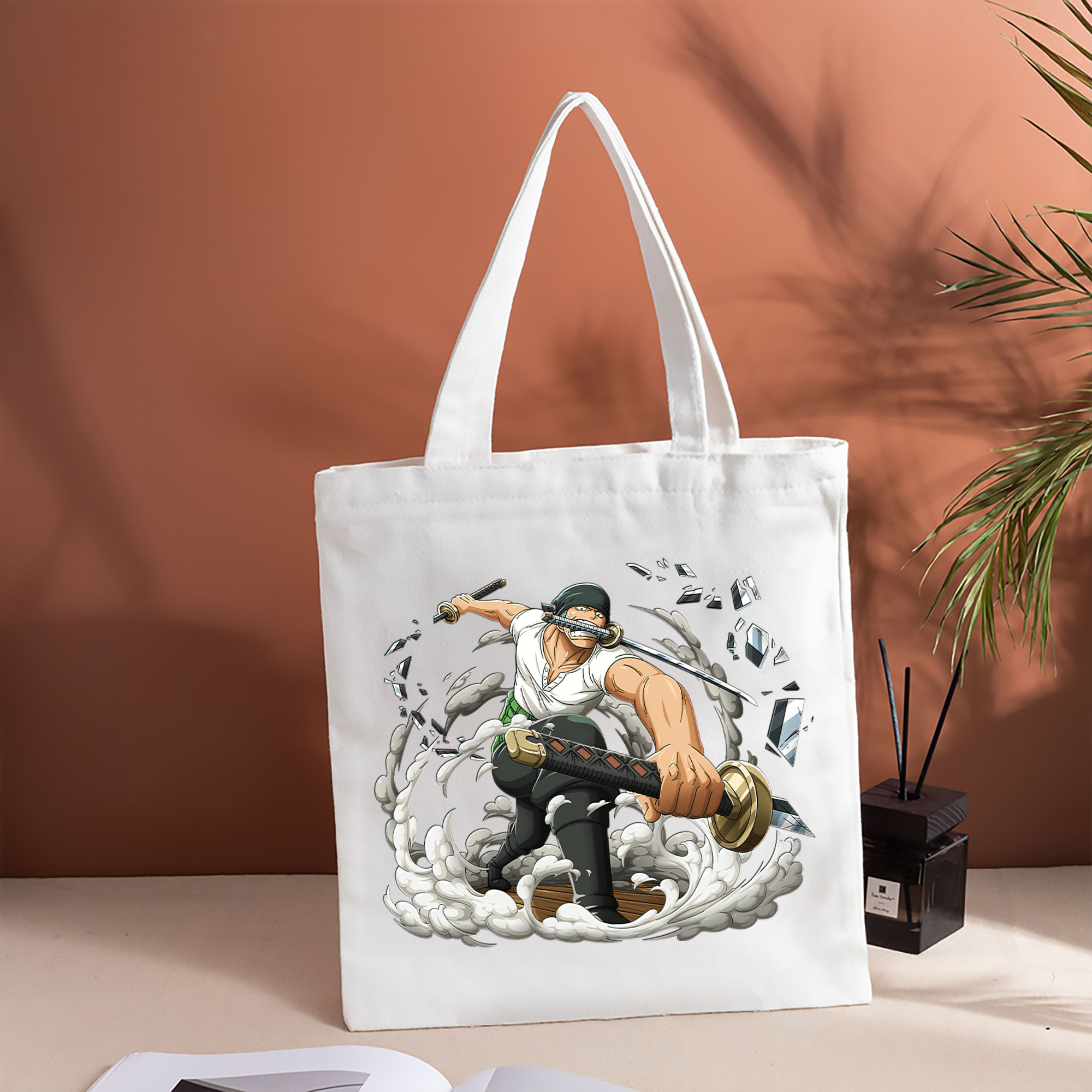 ワンピース ロロノア・ゾロ ONE PIECE Roronoa Zoro 縦型キャンバス生地手提げバッグ　トートバッグ