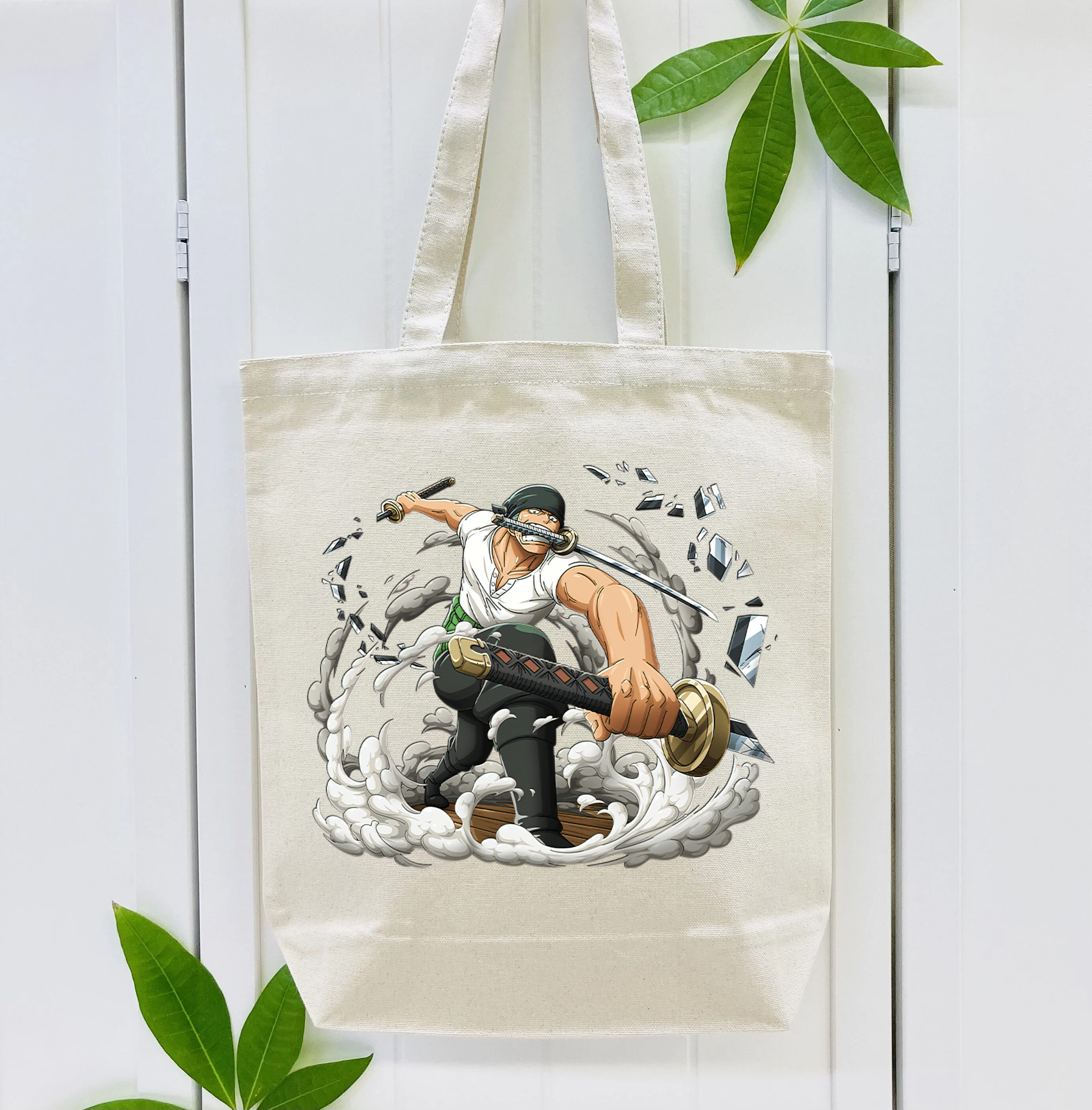 ワンピース ロロノア・ゾロ ONE PIECE Roronoa Zoro 縦型キャンバス生地手提げバッグ　トートバッグ