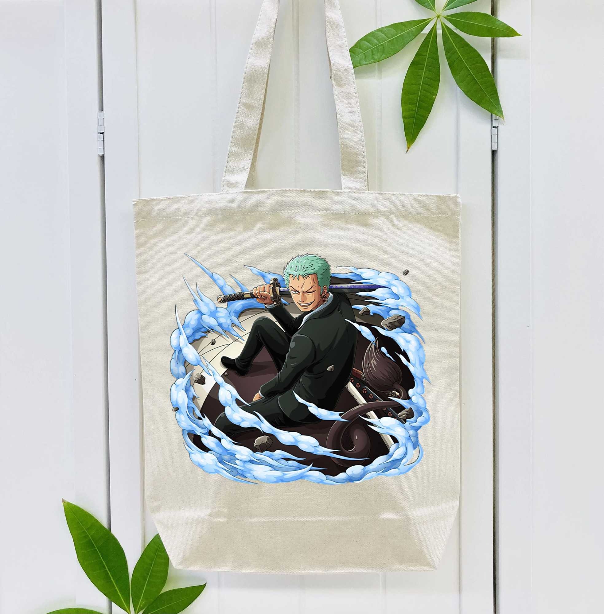 ワンピース ロロノア・ゾロ ONE PIECE Roronoa Zoro 縦型キャンバス生地手提げバッグ　トートバッグ