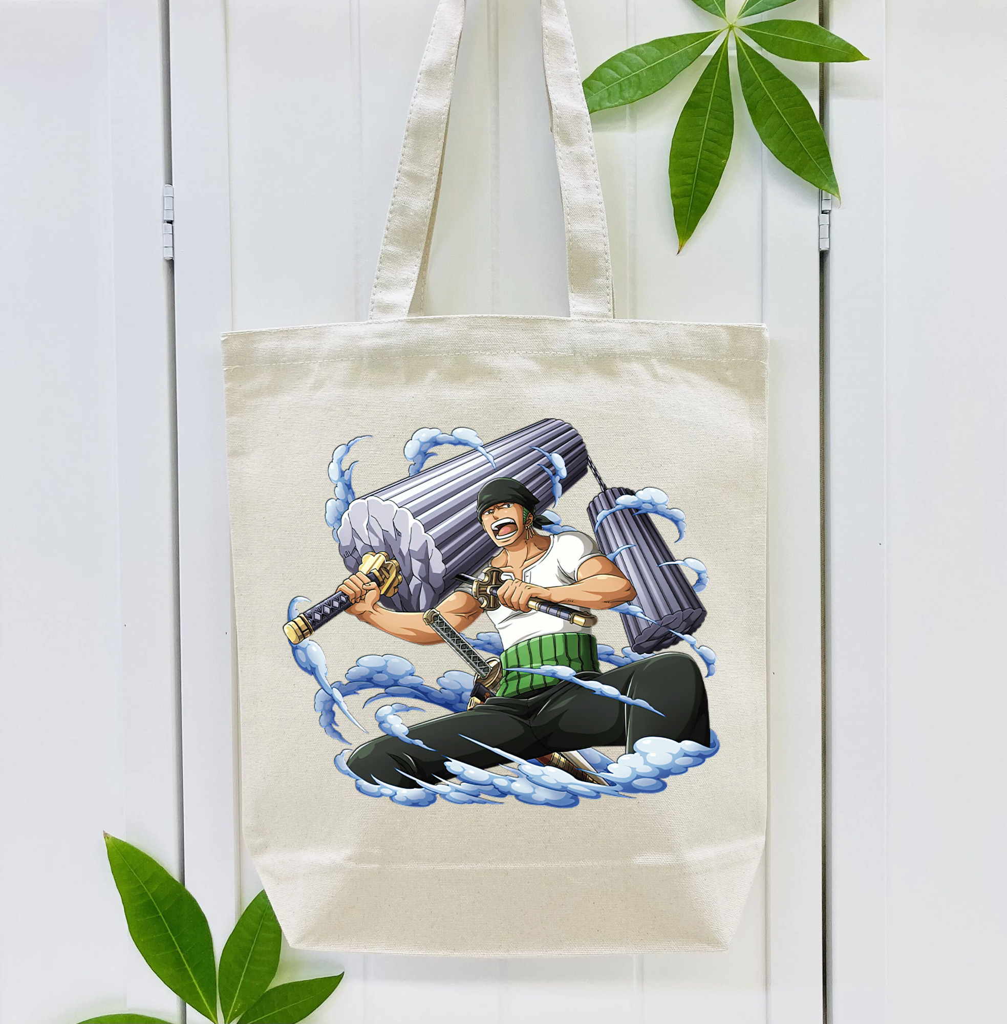 ワンピース ロロノア・ゾロ ONE PIECE Roronoa Zoro 縦型キャンバス生地手提げバッグ　トートバッグ