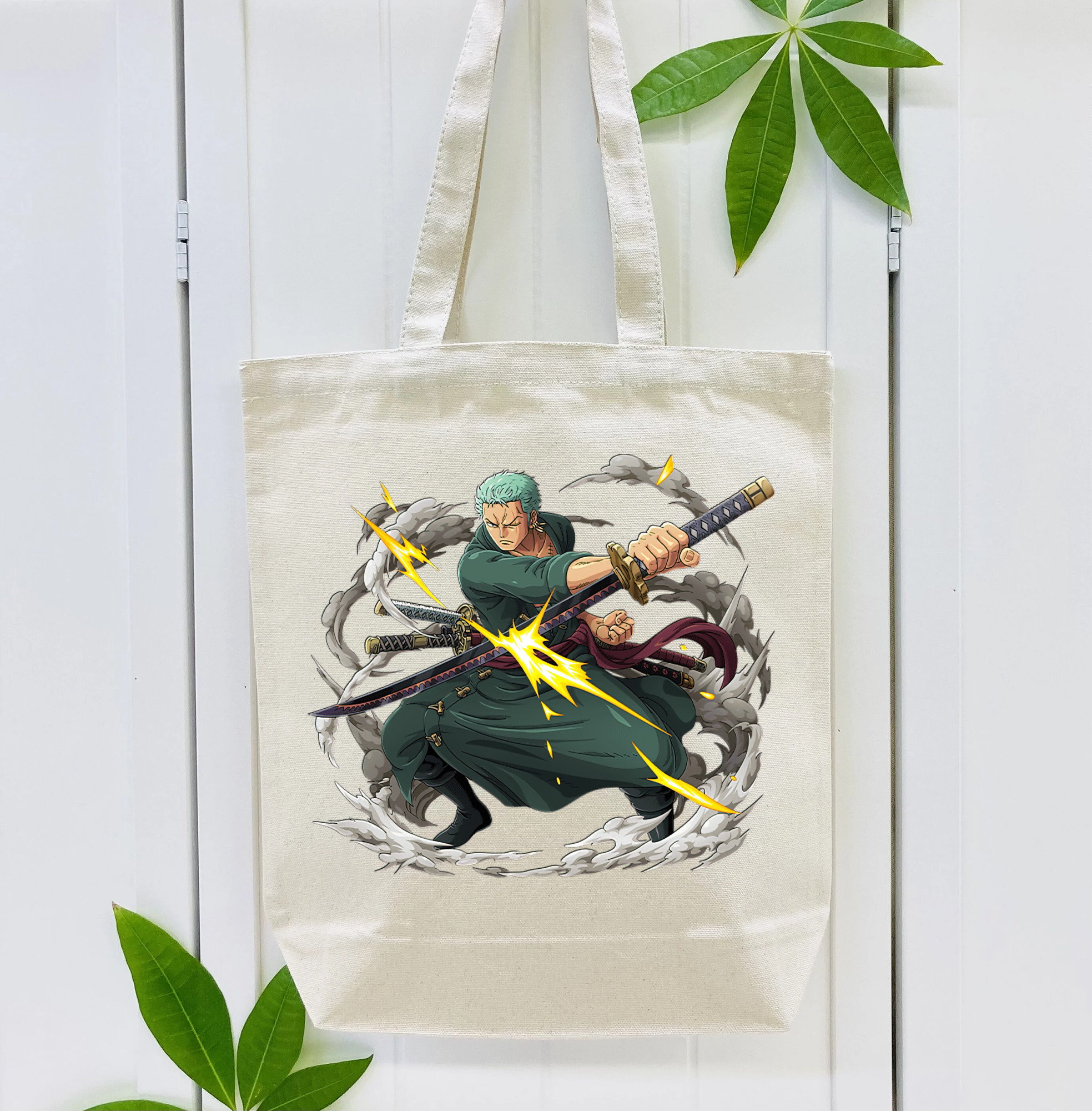 ワンピース ロロノア・ゾロ ONE PIECE Roronoa Zoro 縦型キャンバス生地手提げバッグ　トートバッグ