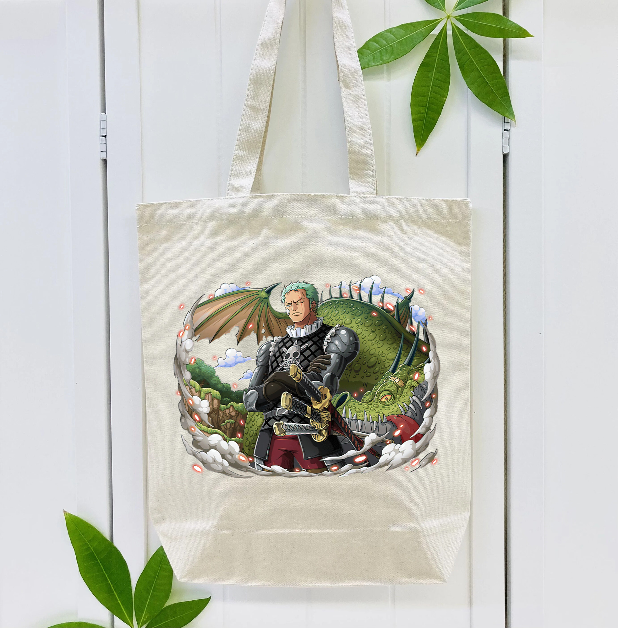 ワンピース ロロノア・ゾロ ONE PIECE Roronoa Zoro 縦型キャンバス生地手提げバッグ　トートバッグ