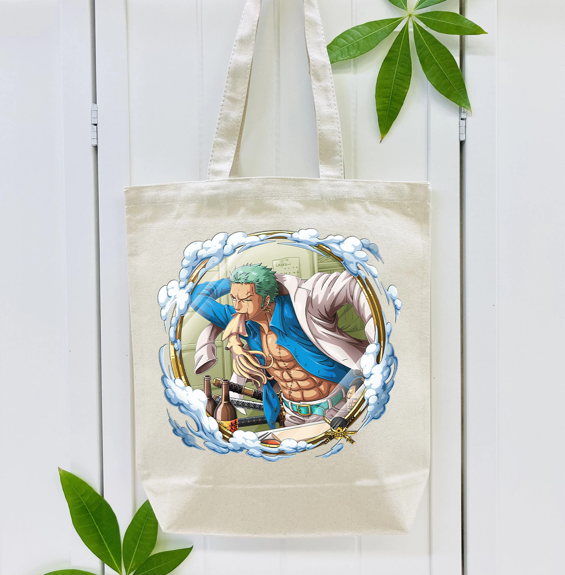 ワンピース ロロノア・ゾロ ONE PIECE Roronoa Zoro 縦型キャンバス生地手提げバッグ　トートバッグ