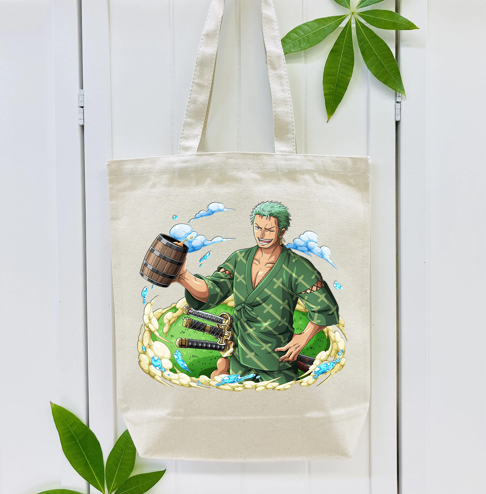 ワンピース ロロノア・ゾロ ONE PIECE Roronoa Zoro 縦型キャンバス生地手提げバッグ　トートバッグ
