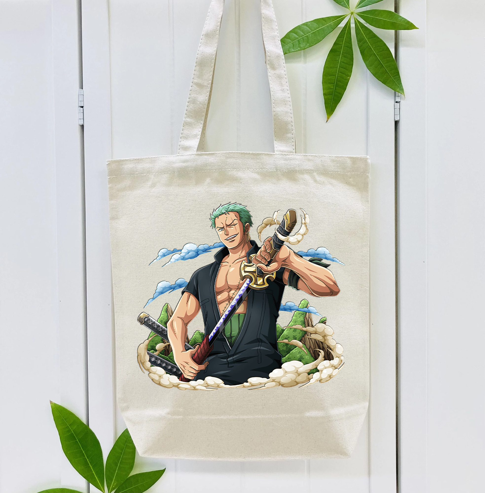 ワンピース ロロノア・ゾロ ONE PIECE Roronoa Zoro 縦型キャンバス生地手提げバッグ　トートバッグ