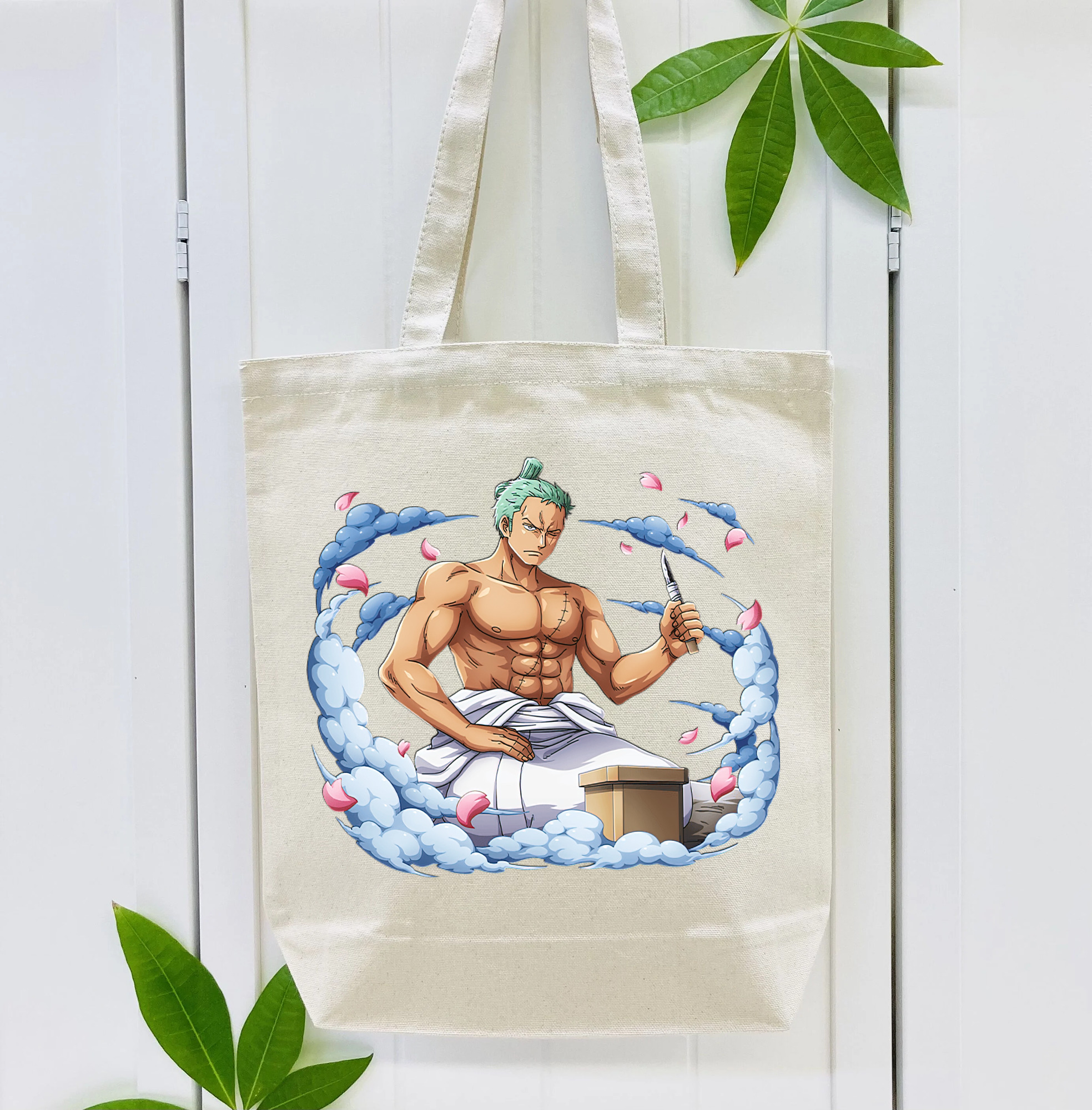ワンピース ロロノア・ゾロ ONE PIECE Roronoa Zoro 縦型キャンバス生地手提げバッグ　トートバッグ