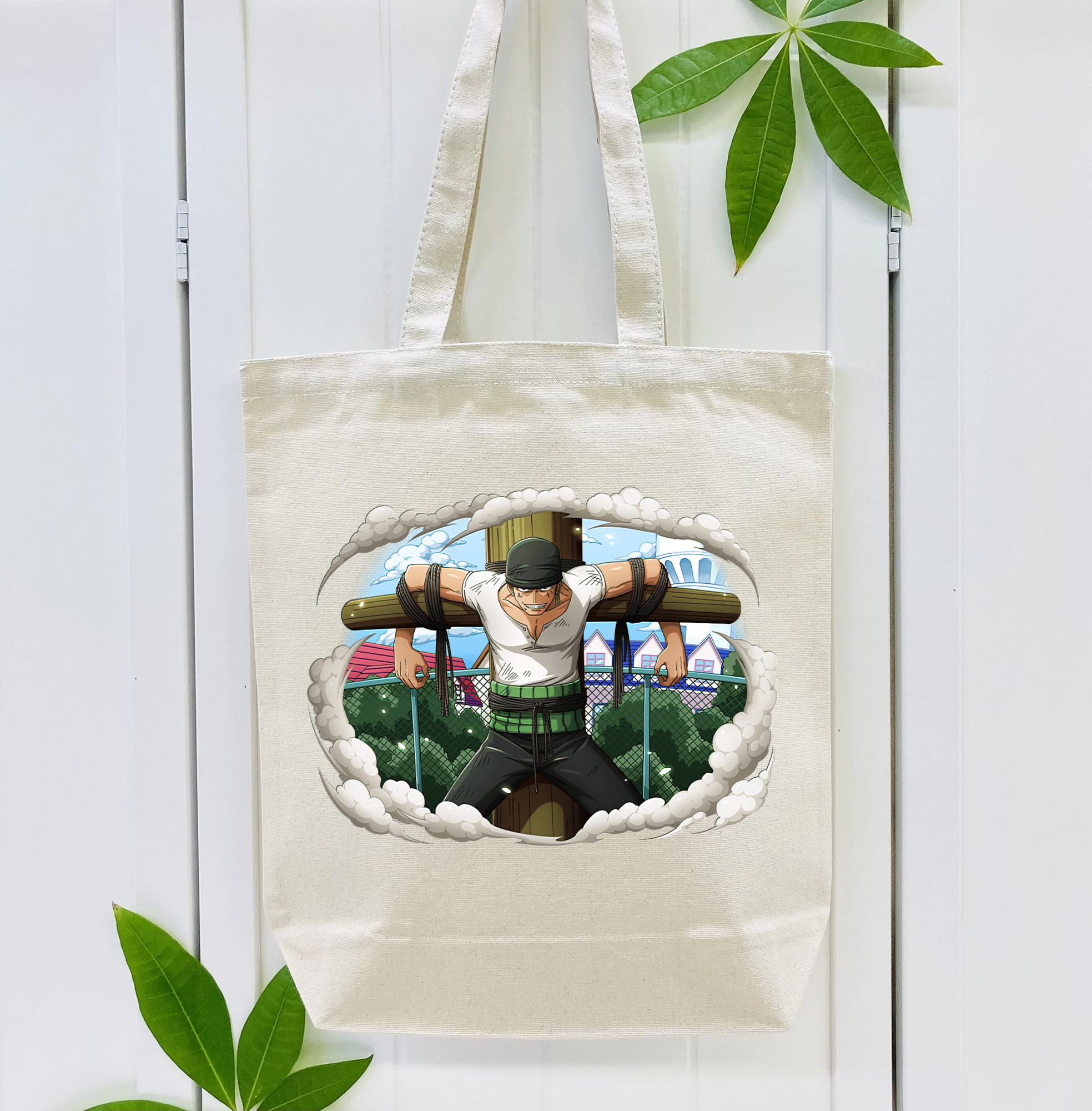 ワンピース ロロノア・ゾロ ONE PIECE Roronoa Zoro 縦型キャンバス生地手提げバッグ　トートバッグ