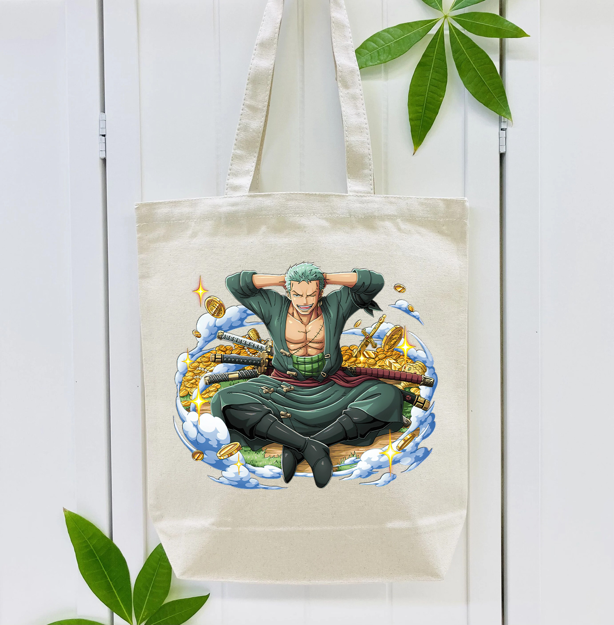 ワンピース ロロノア・ゾロ ONE PIECE Roronoa Zoro 縦型キャンバス生地手提げバッグ　トートバッグ