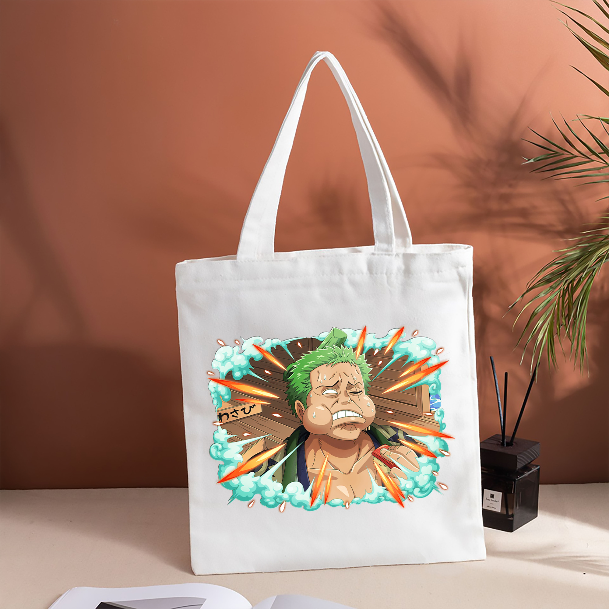 ワンピース ロロノア・ゾロ ONE PIECE Roronoa Zoro 縦型キャンバス生地手提げバッグ　トートバッグ