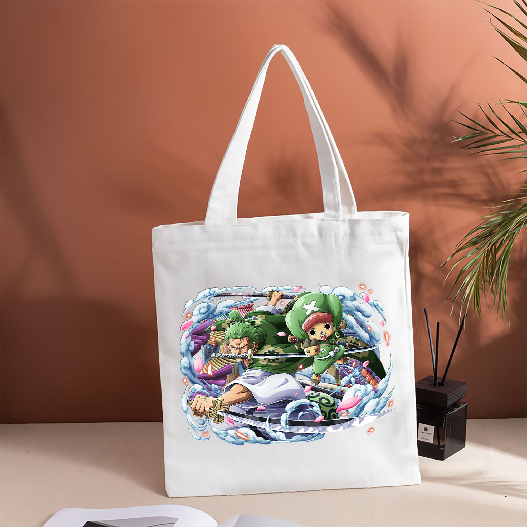 ワンピース ロロノア・ゾロ ONE PIECE Roronoa Zoro 縦型キャンバス生地手提げバッグ　トートバッグ