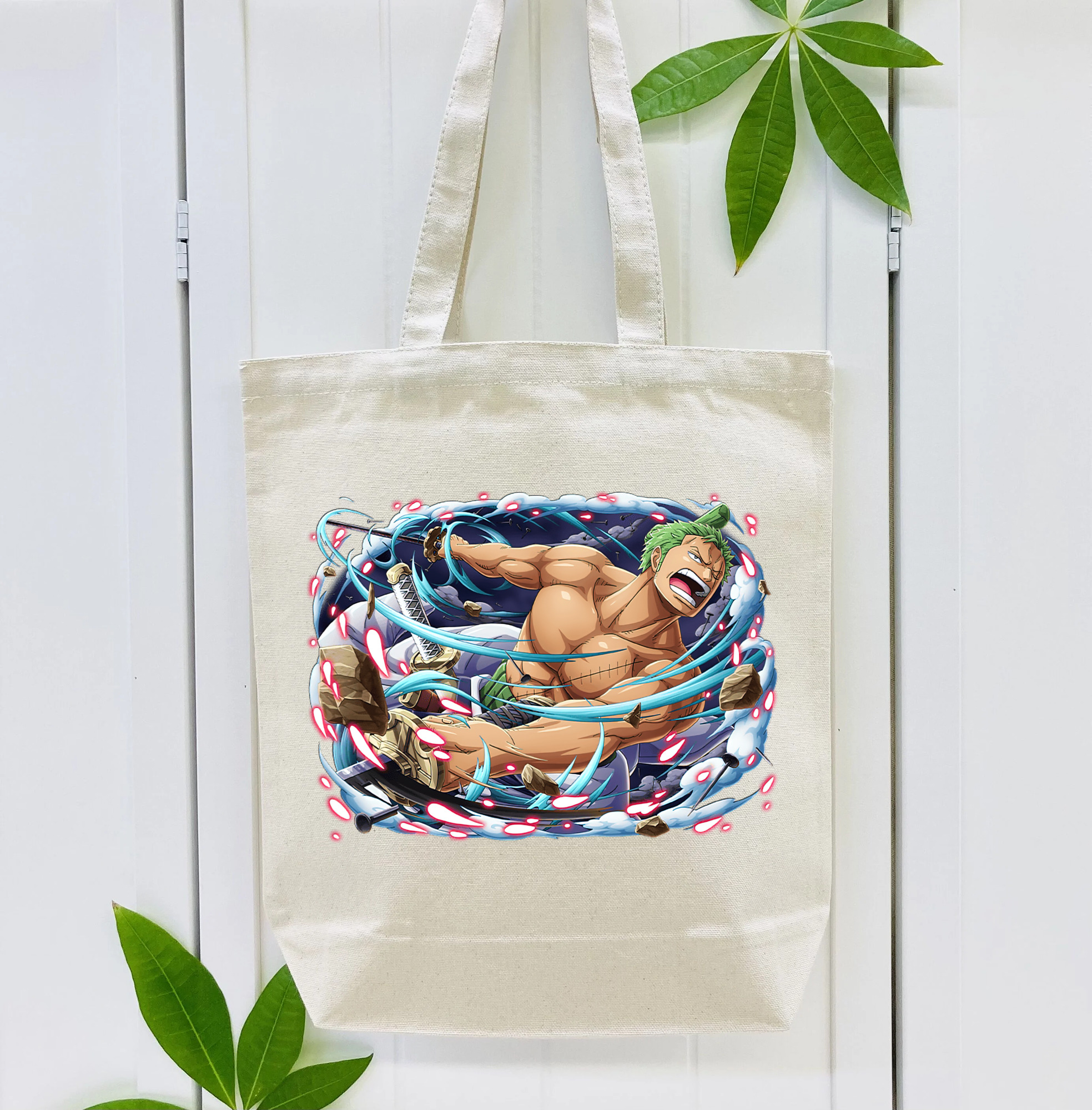 ワンピース ロロノア・ゾロ ONE PIECE Roronoa Zoro 縦型キャンバス生地手提げバッグ　トートバッグ