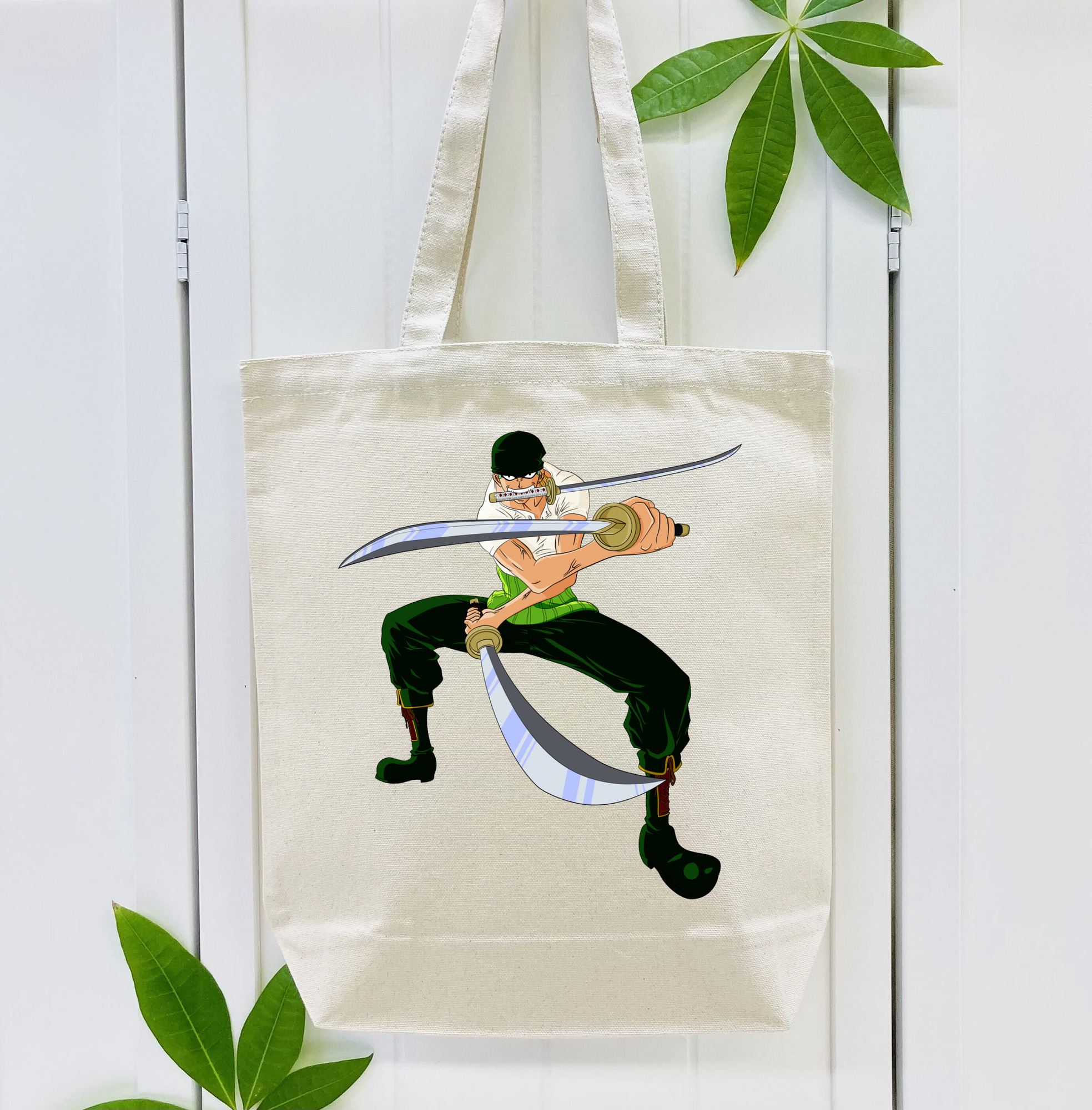 ワンピース ロロノア・ゾロ ONE PIECE Roronoa Zoro 縦型キャンバス生地手提げバッグ　トートバッグ