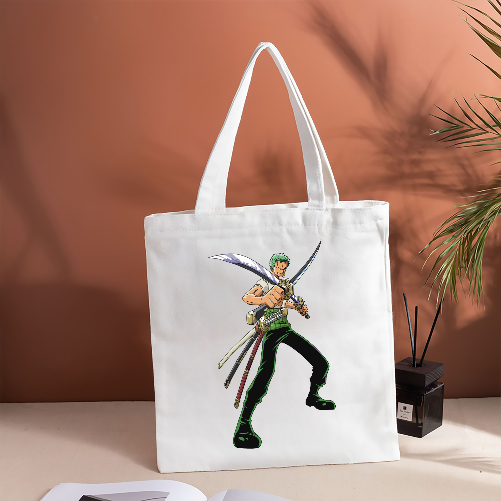 ワンピース ロロノア・ゾロ ONE PIECE Roronoa Zoro 縦型キャンバス生地手提げバッグ　トートバッグ