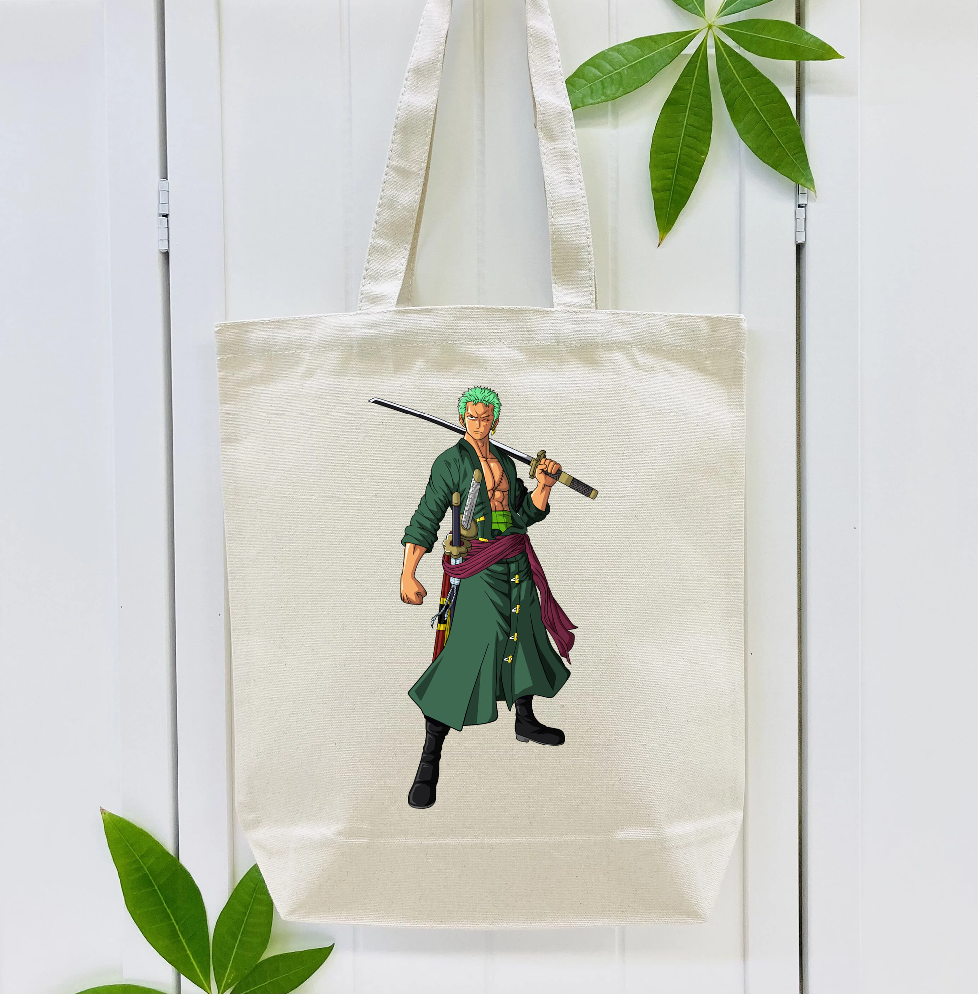 ワンピース ロロノア・ゾロ ONE PIECE Roronoa Zoro 縦型キャンバス生地手提げバッグ　トートバッグ