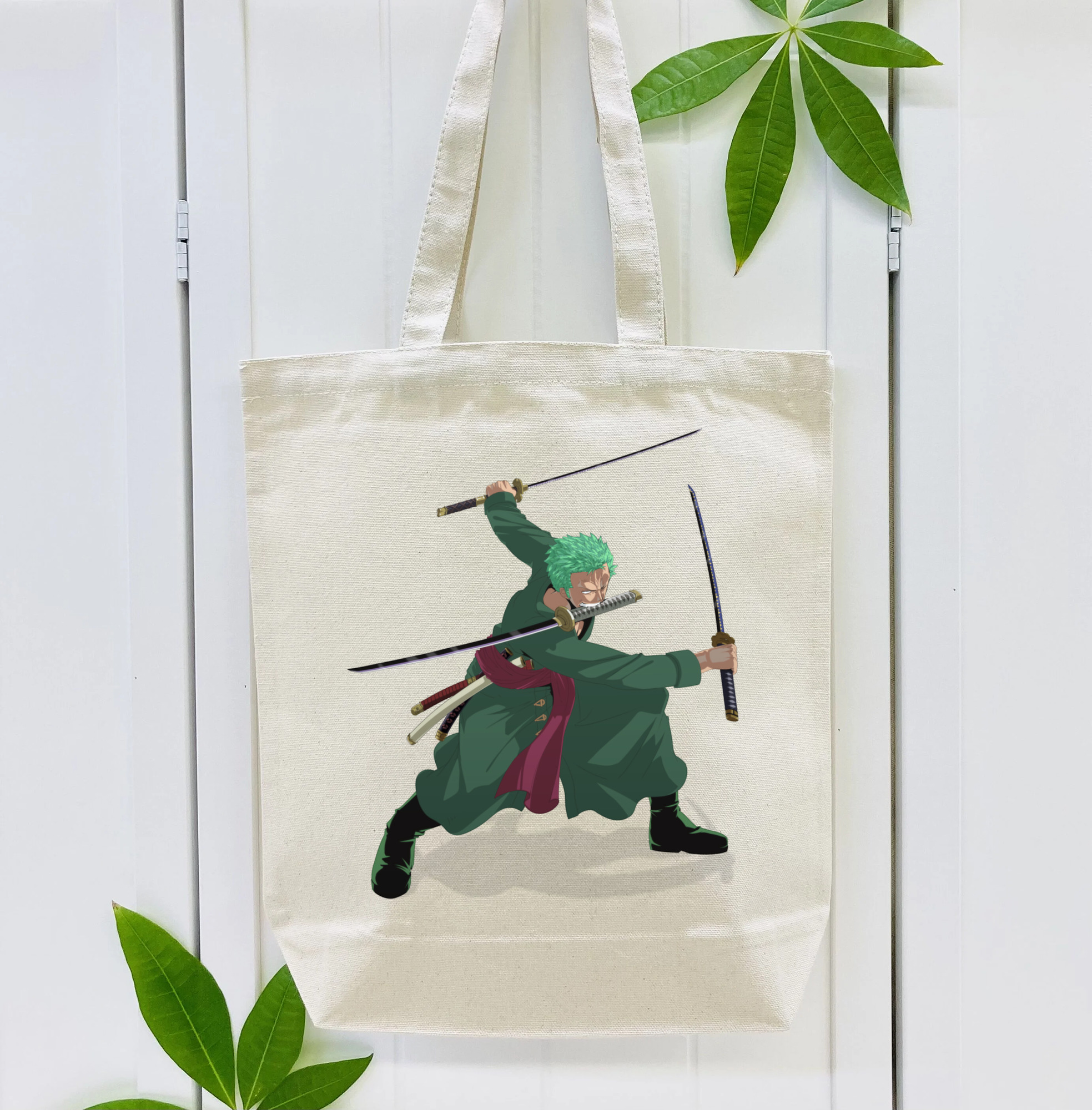 ワンピース ロロノア・ゾロ ONE PIECE Roronoa Zoro 縦型キャンバス生地手提げバッグ　トートバッグ