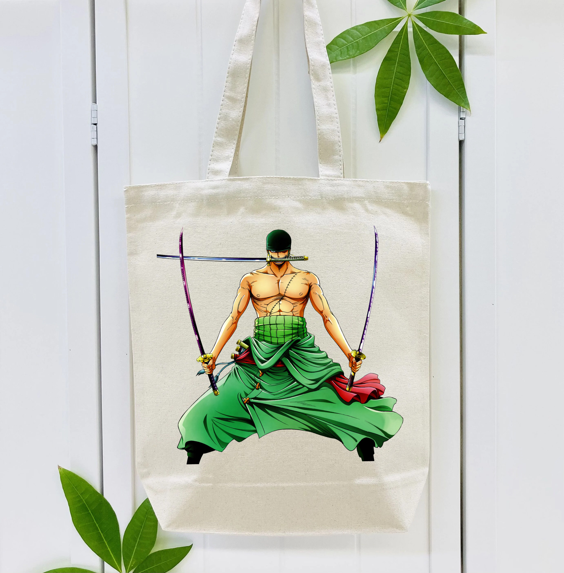 ワンピース ロロノア・ゾロ ONE PIECE Roronoa Zoro 縦型キャンバス生地手提げバッグ　トートバッグ