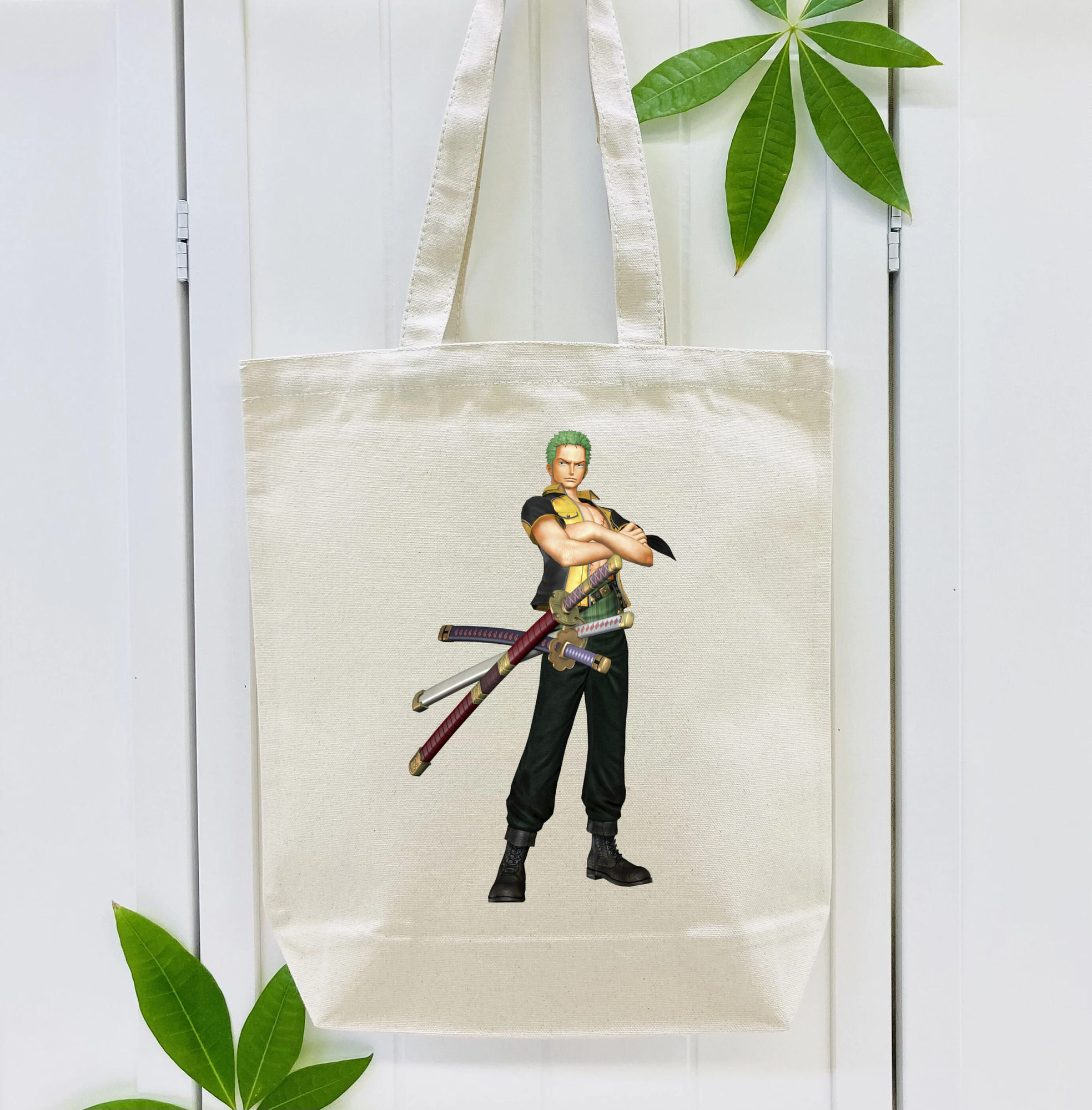 ワンピース ロロノア・ゾロ ONE PIECE Roronoa Zoro 縦型キャンバス生地手提げバッグ　トートバッグ