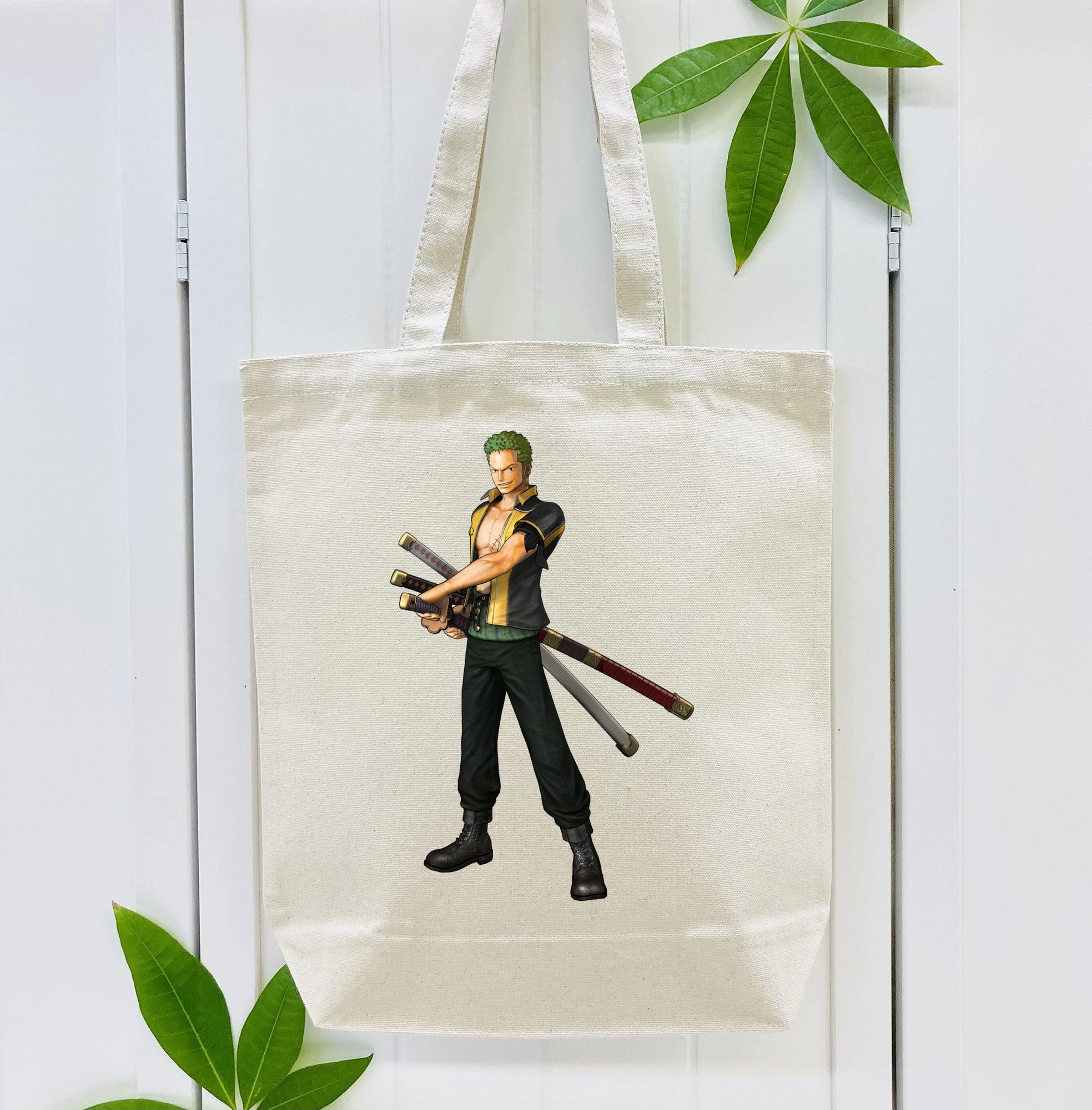 ワンピース ロロノア・ゾロ ONE PIECE Roronoa Zoro 縦型キャンバス生地手提げバッグ　トートバッグ