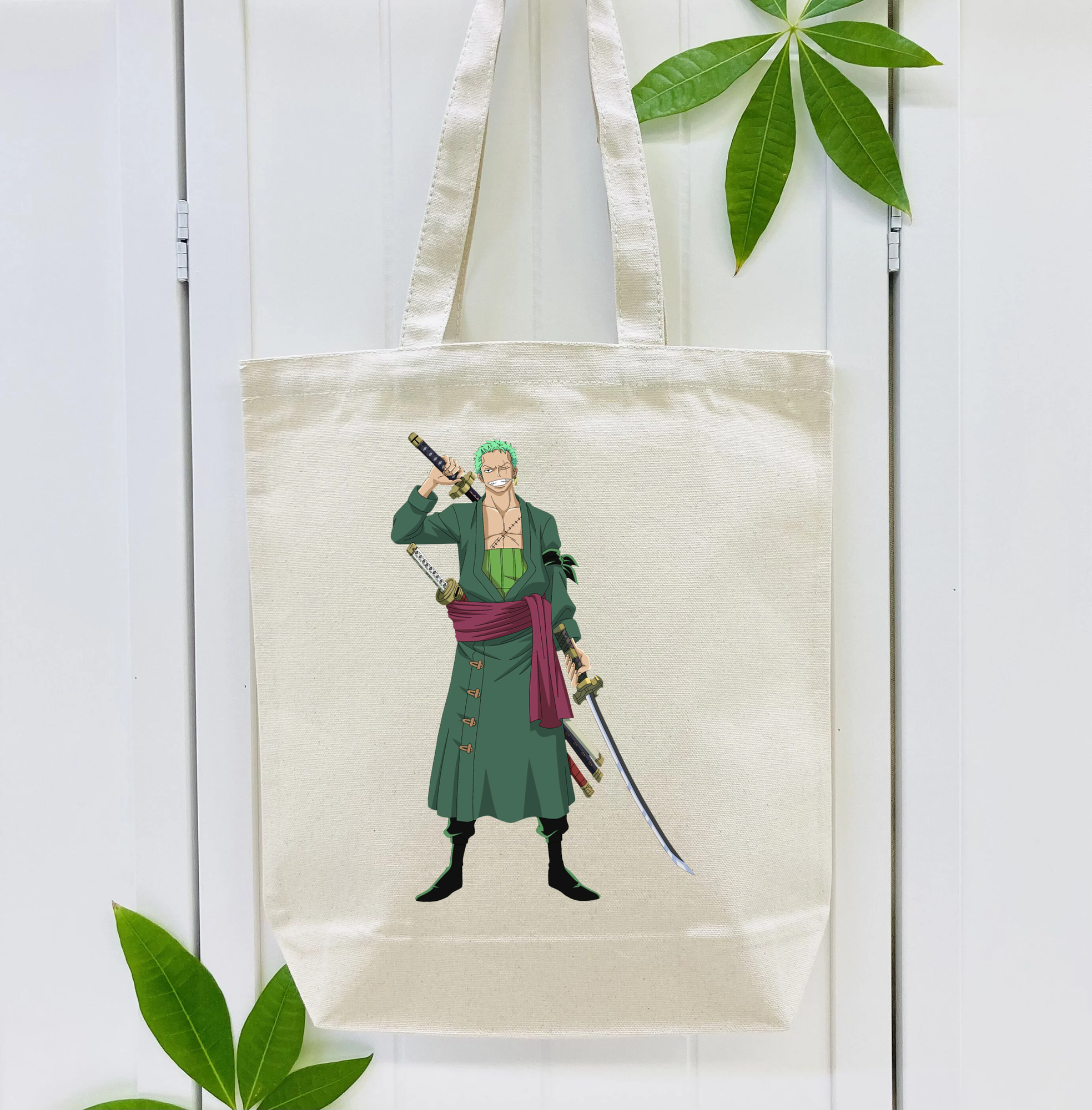 ワンピース ロロノア・ゾロ ONE PIECE Roronoa Zoro 縦型キャンバス生地手提げバッグ　トートバッグ