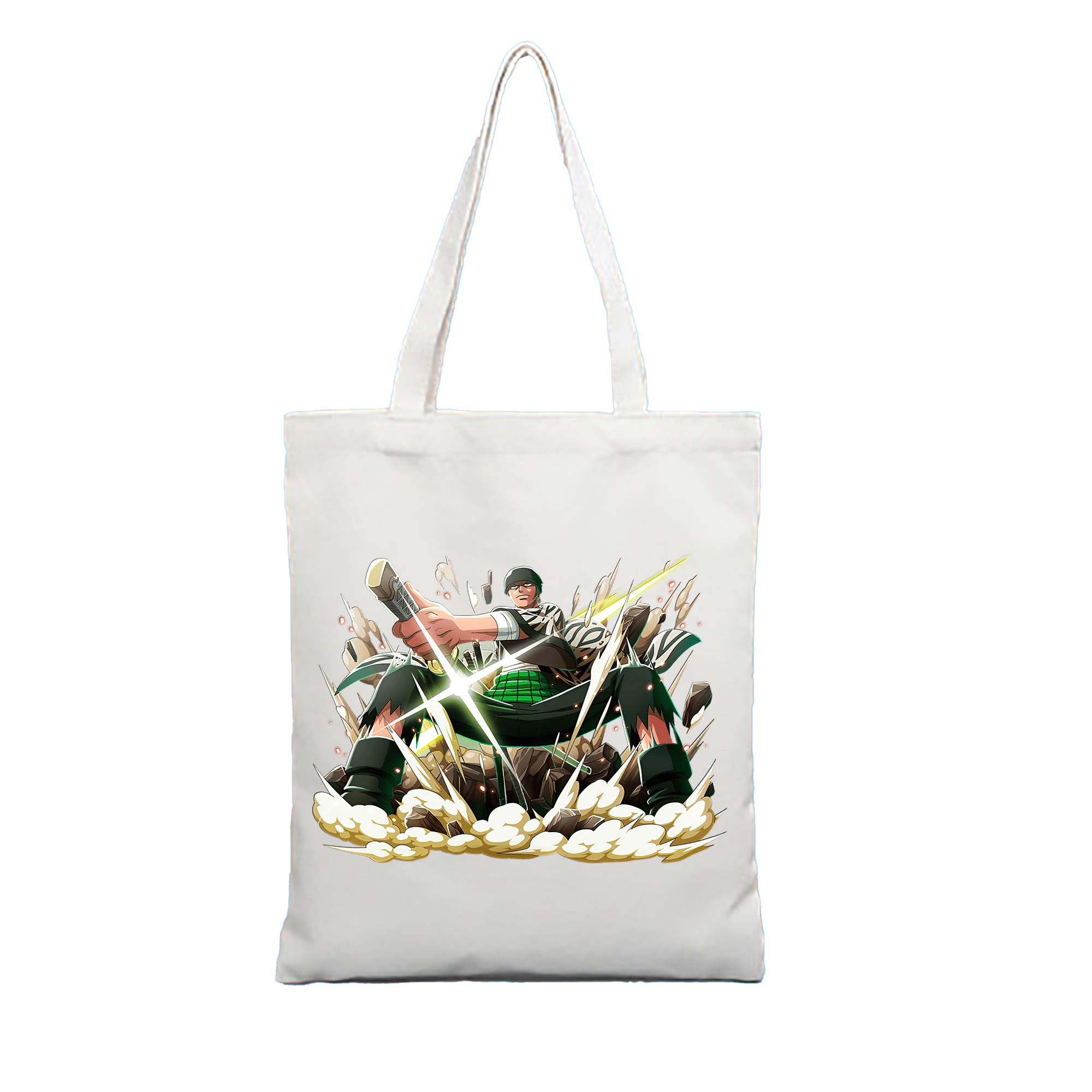 ワンピース ロロノア・ゾロ ONE PIECE Roronoa Zoro 縦型キャンバス生地手提げバッグ　トートバッグ