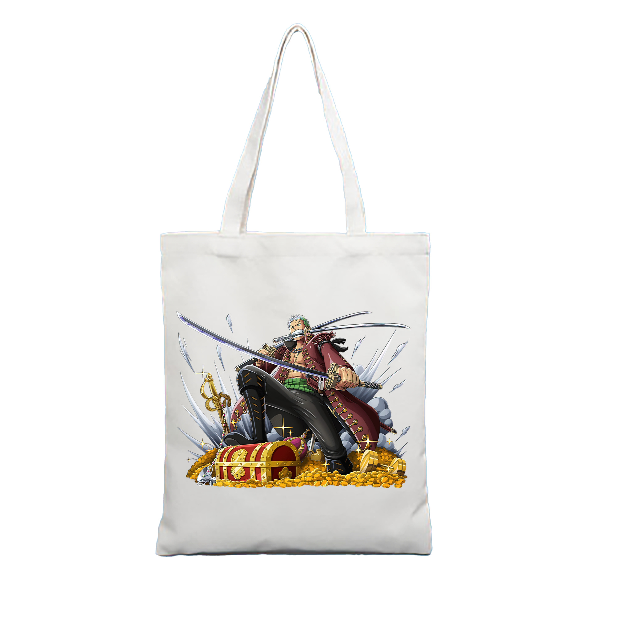 ワンピース ロロノア・ゾロ ONE PIECE Roronoa Zoro 縦型キャンバス生地手提げバッグ　トートバッグ