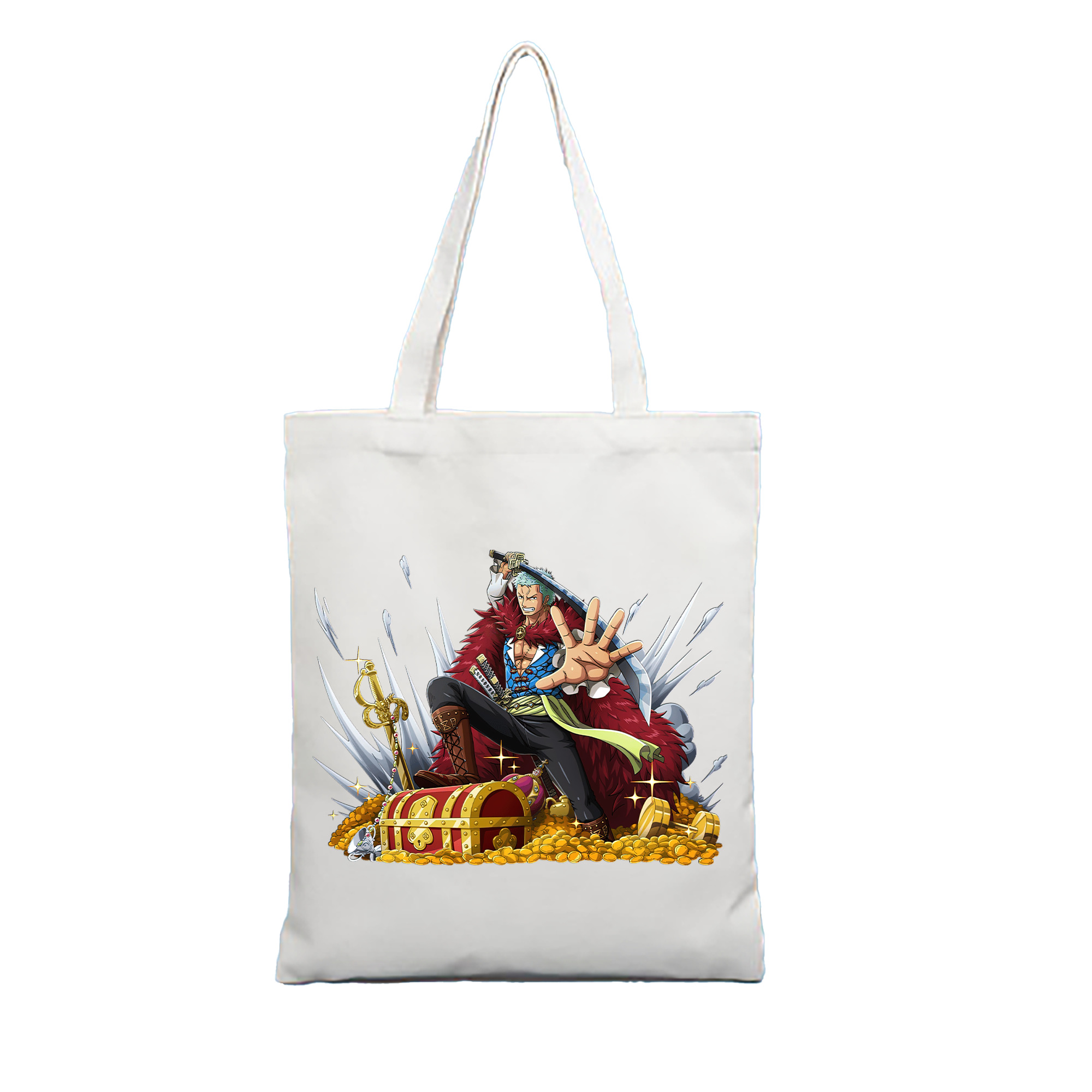 ワンピース ロロノア・ゾロ ONE PIECE Roronoa Zoro 縦型キャンバス生地手提げバッグ　トートバッグ