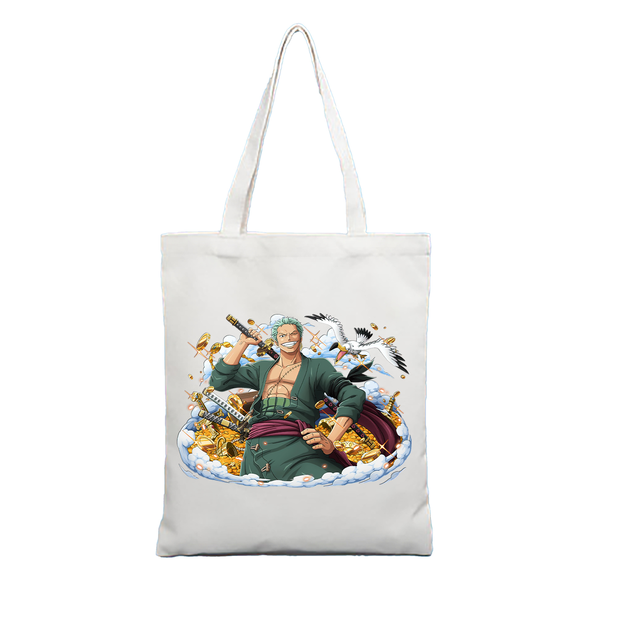 ワンピース ロロノア・ゾロ ONE PIECE Roronoa Zoro 縦型キャンバス生地手提げバッグ　トートバッグ
